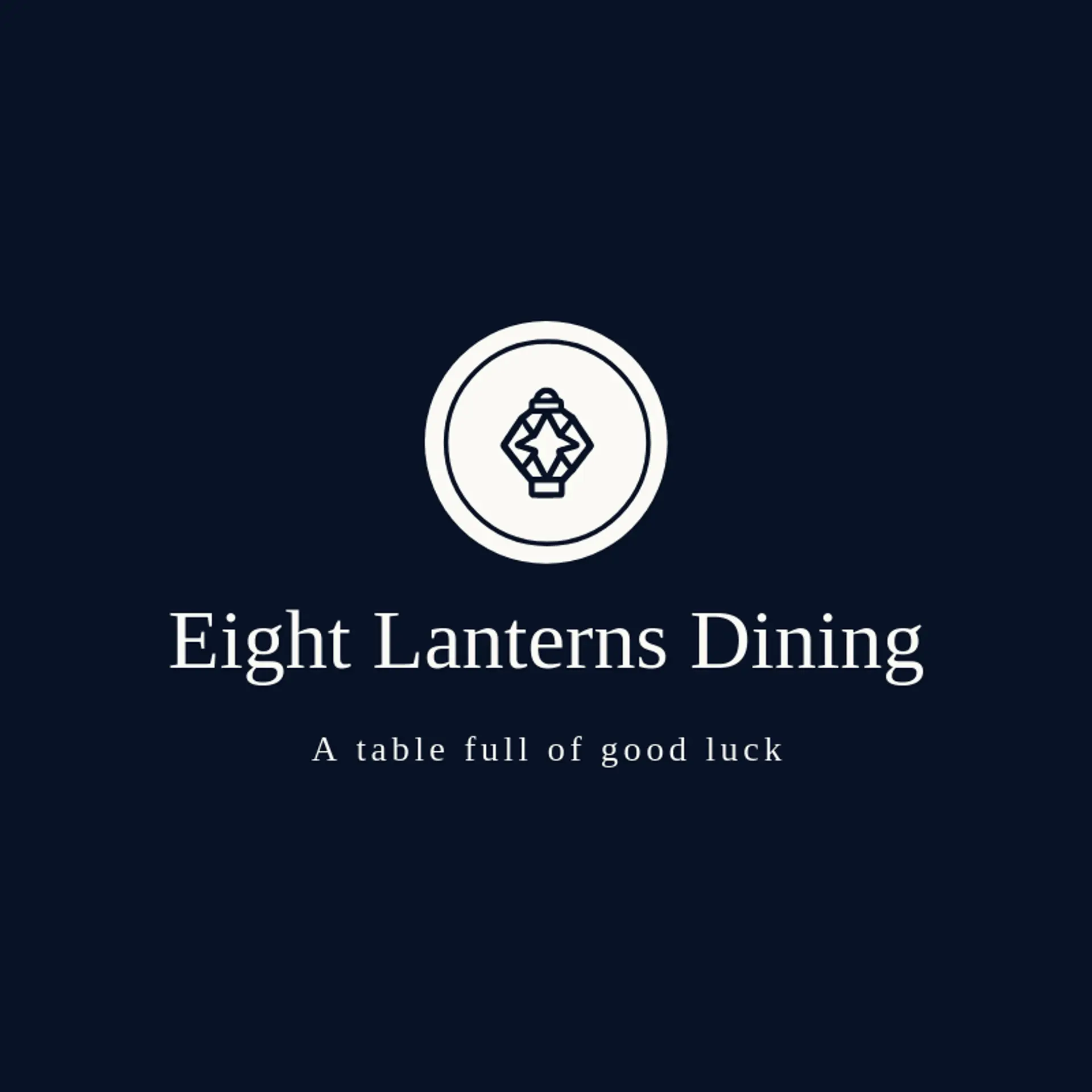Eight Lanterns Dining logo for chinese food