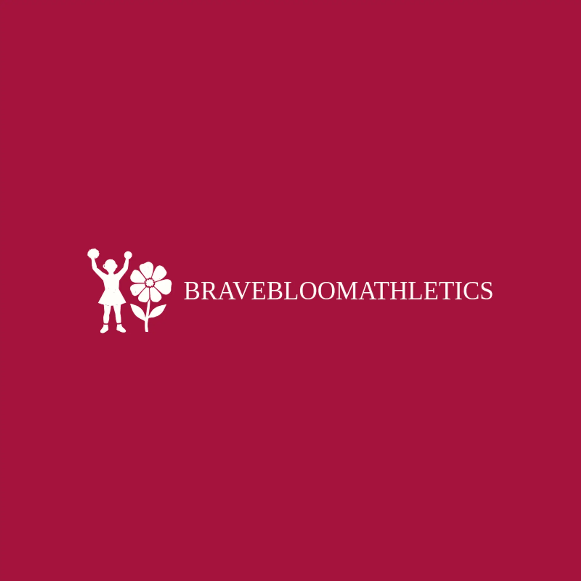Brave Bloom Athletics logo for cheerleader