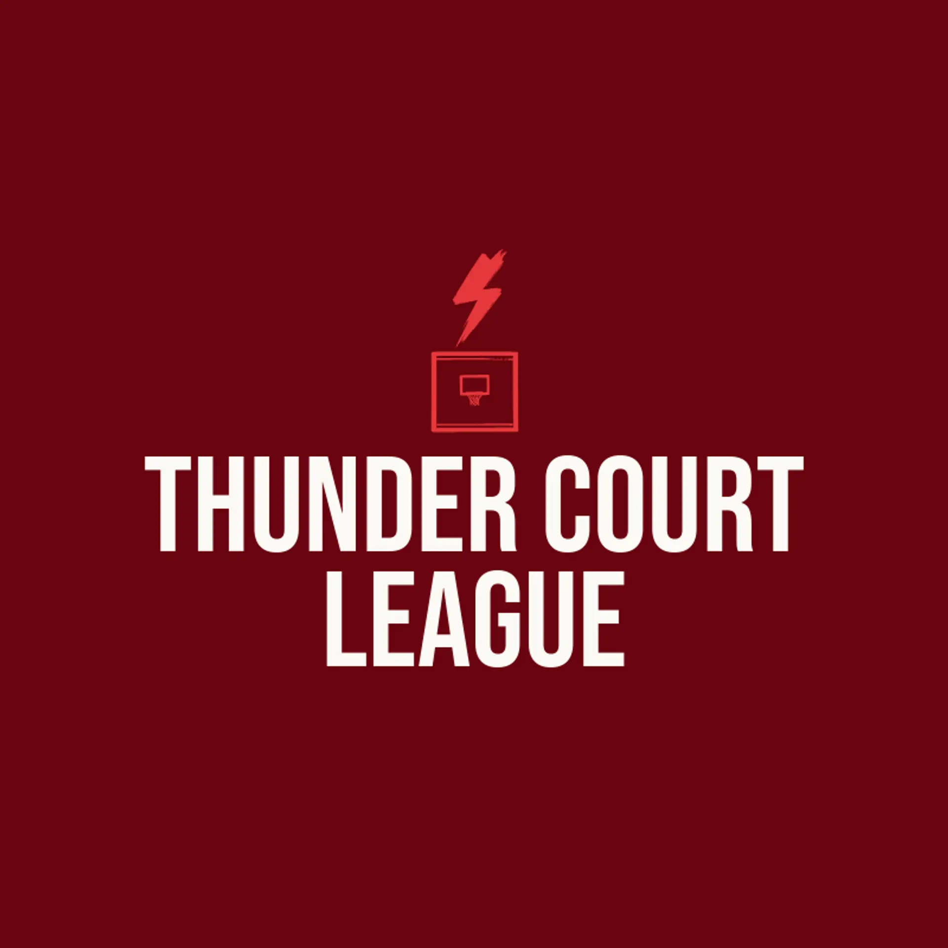 Thunder Court League logo for court