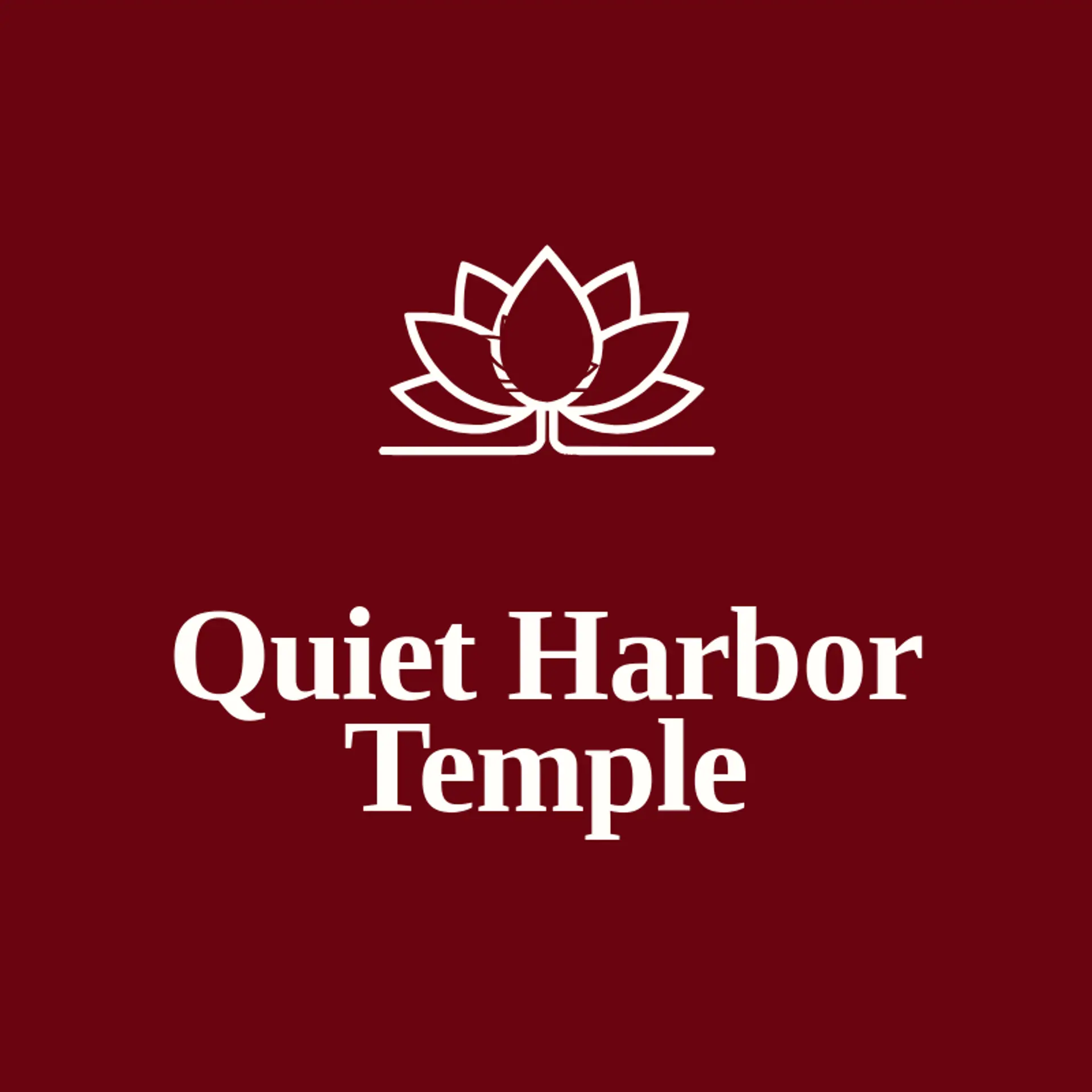Quiet Harbor Temple logo for buddhism