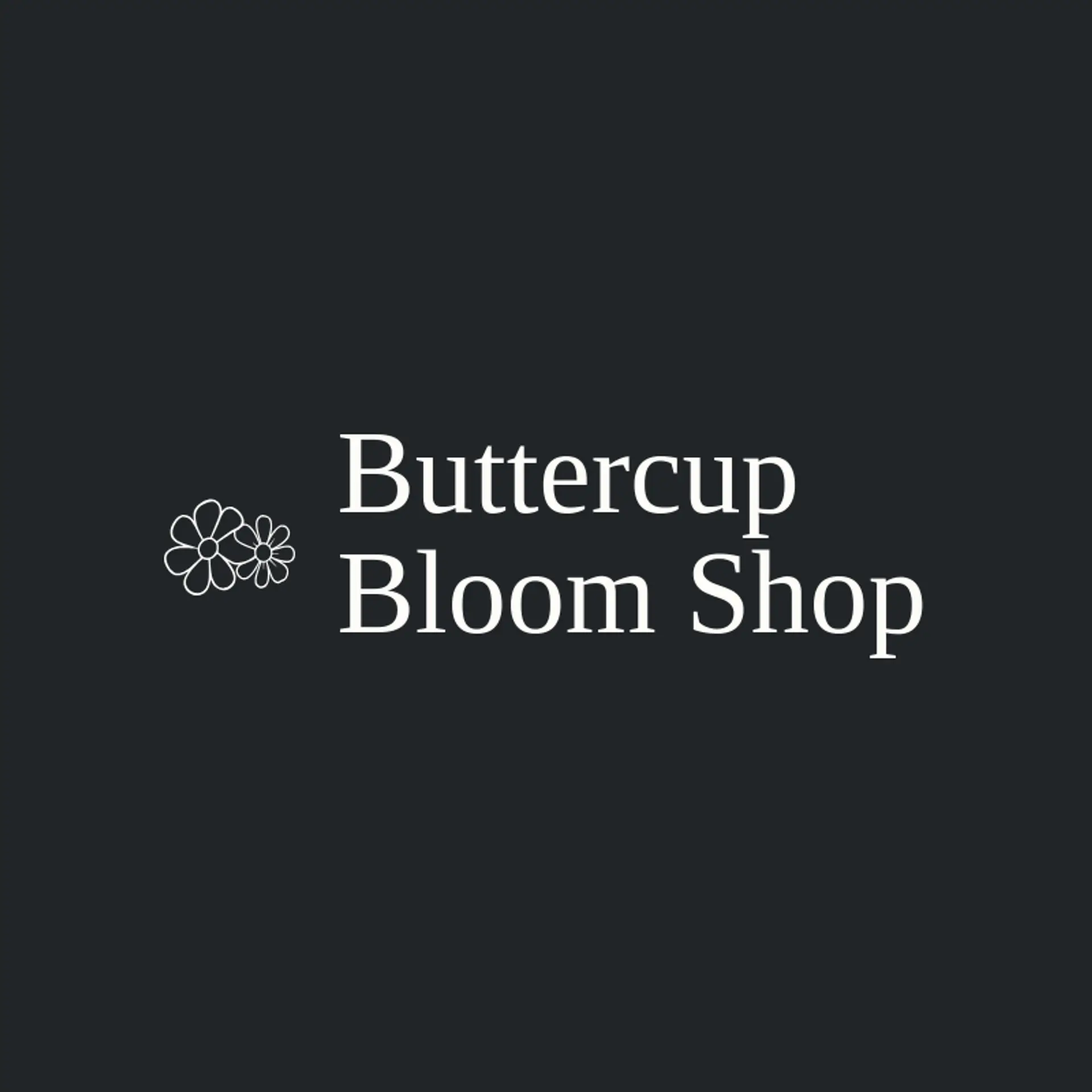 Buttercup Bloom Shop logo for blossom