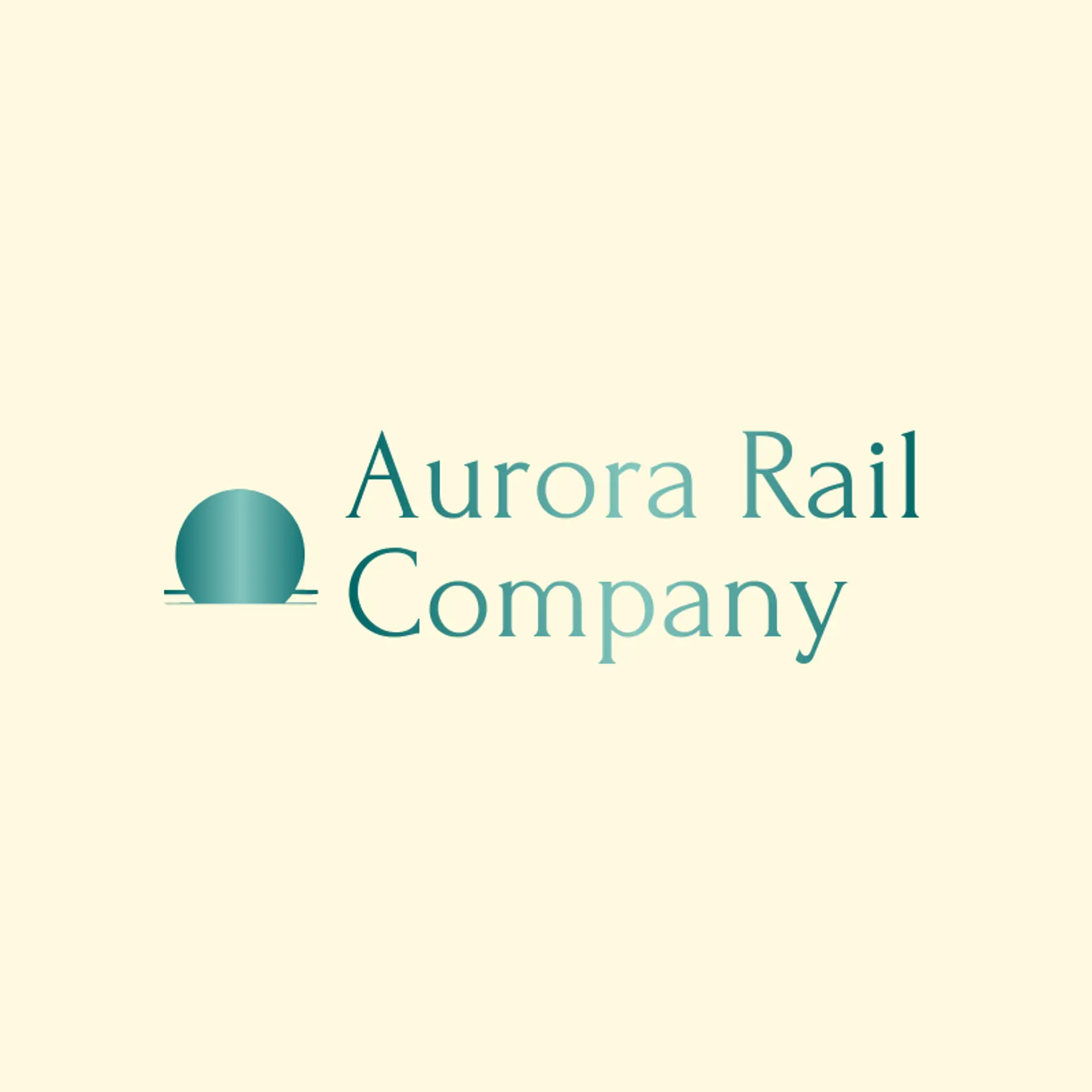 Aurora Rail Company logo for railway