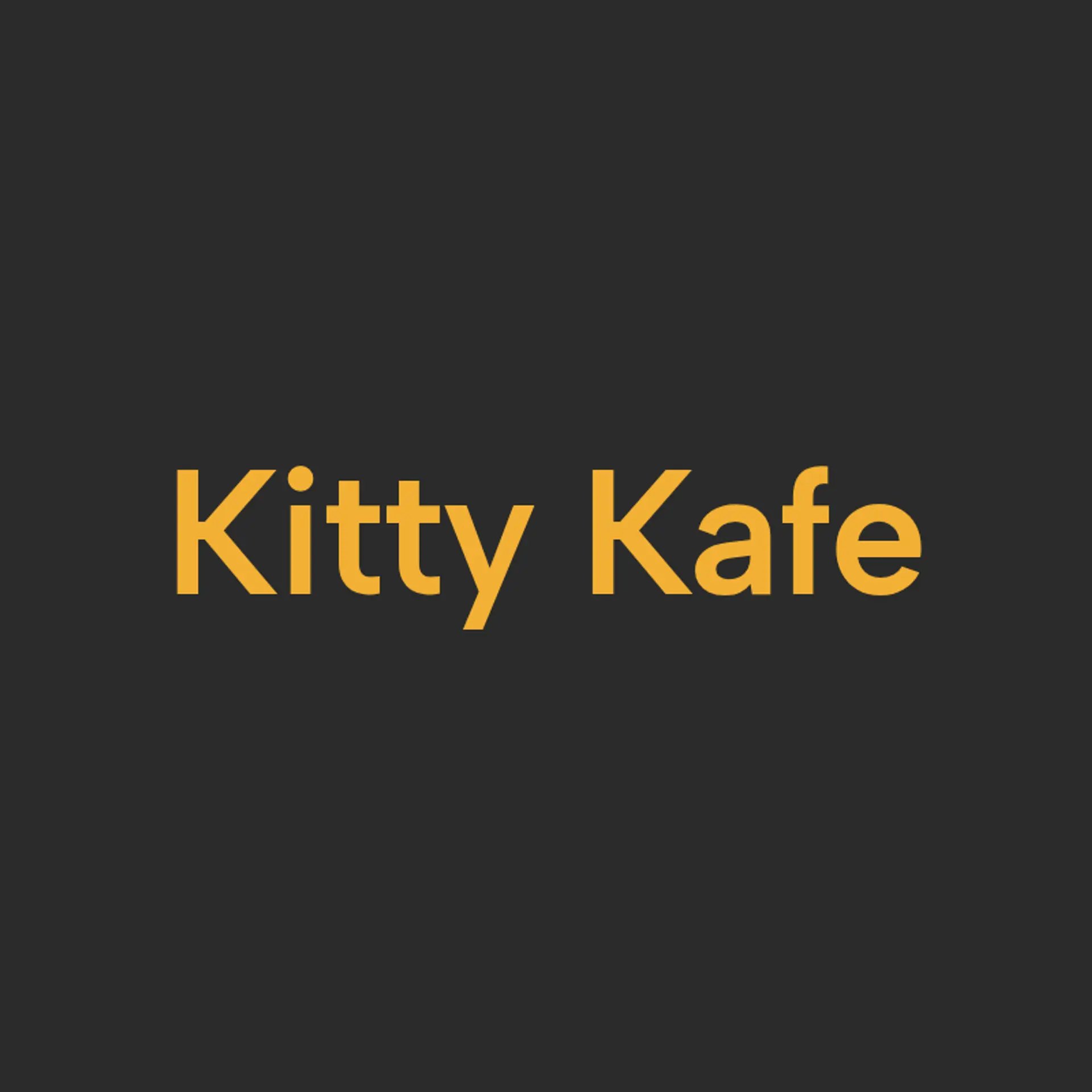 Kitty Kafe logo for cat cafe