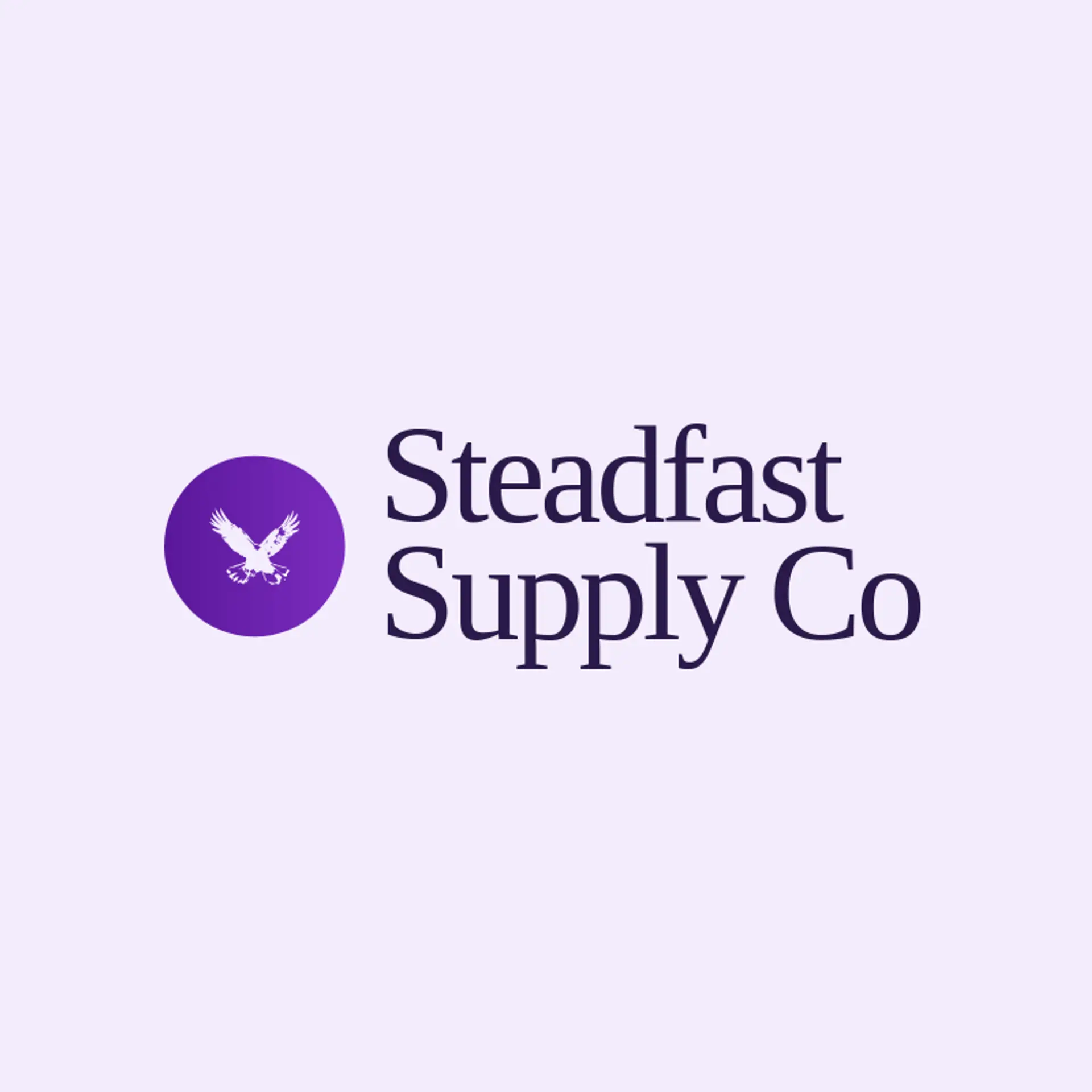 Steadfast Supply Co logo for masculine