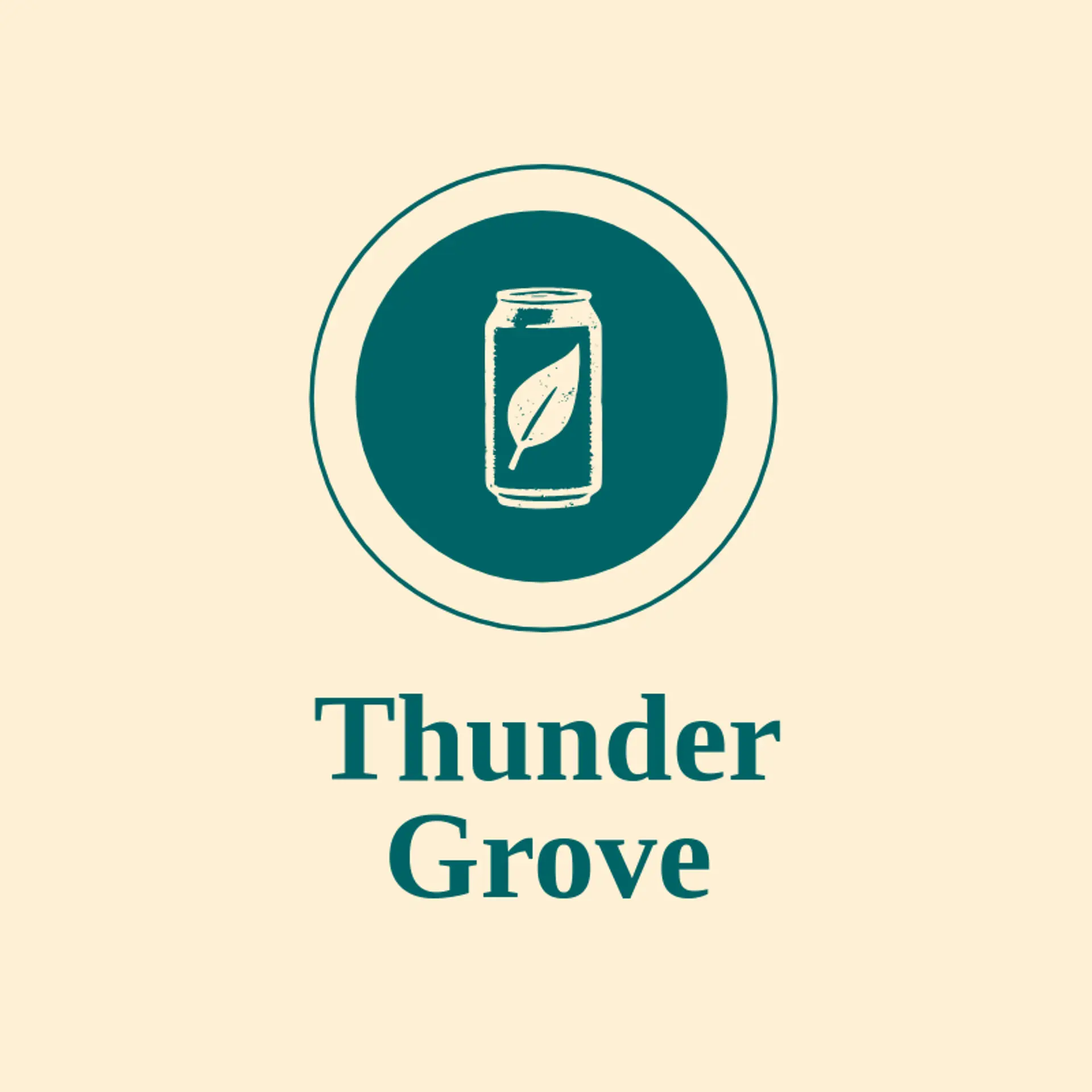 Thunder Grove logo for energy drink