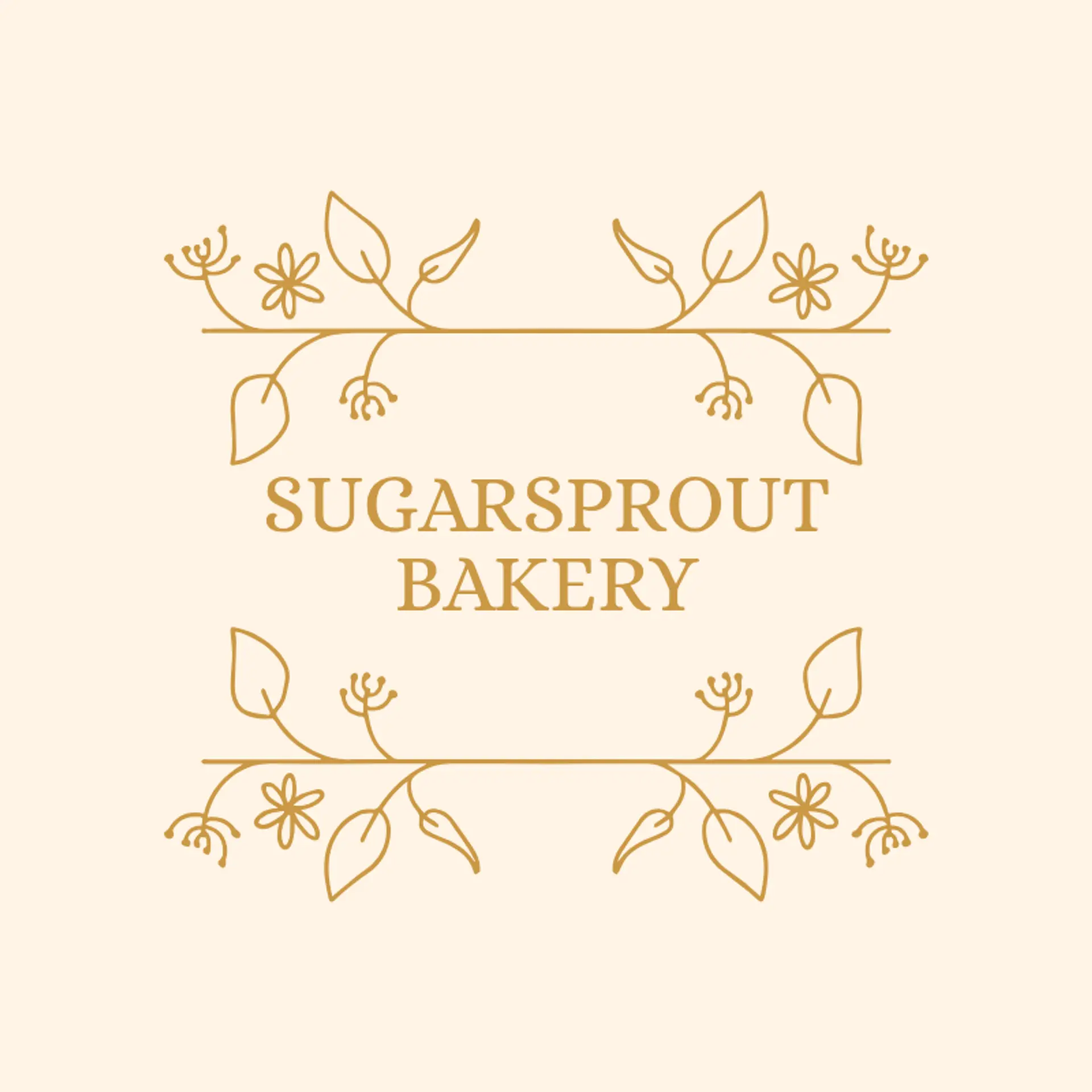 SugarSprout Bakery logo for unique bakery