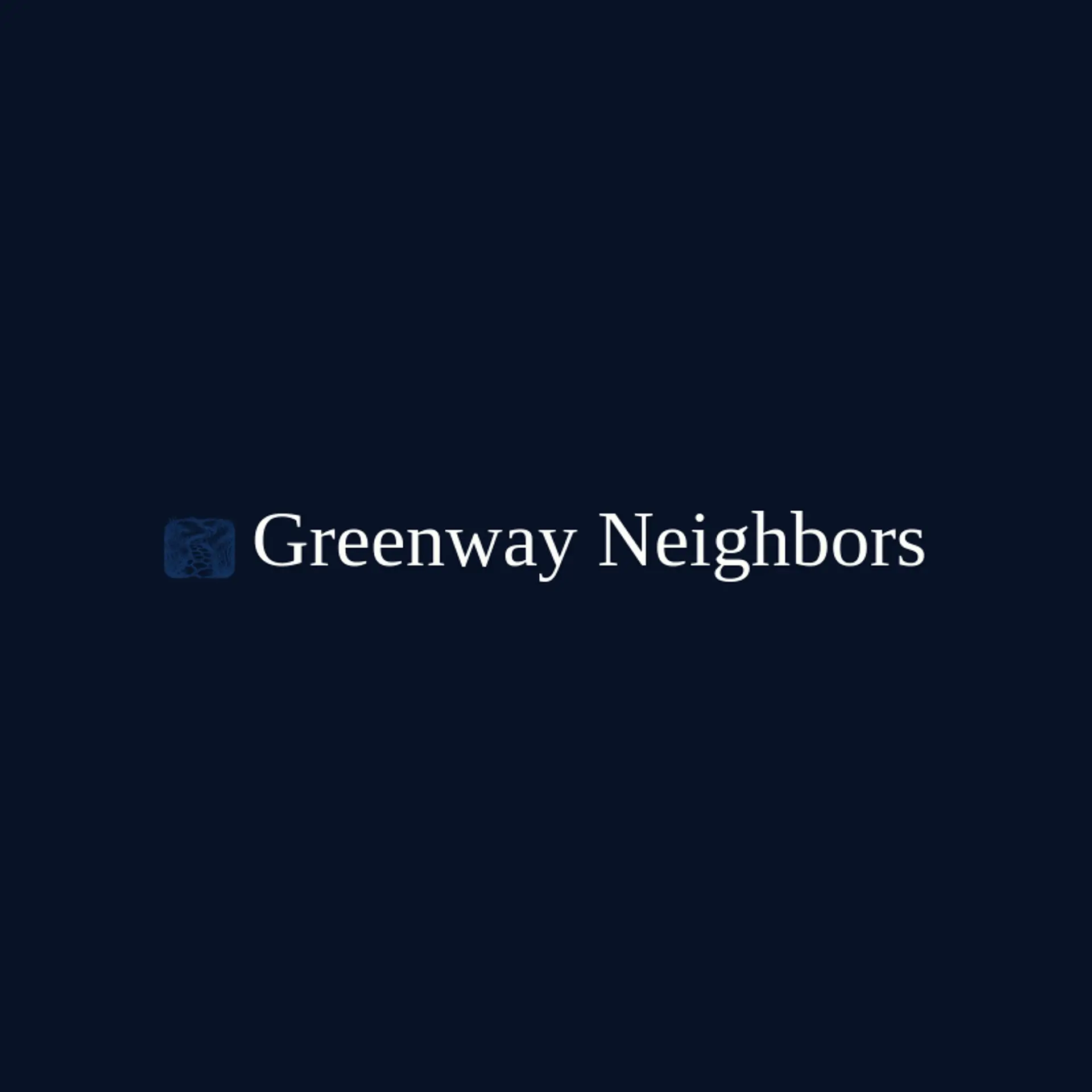 Greenway Neighbors logo for yard