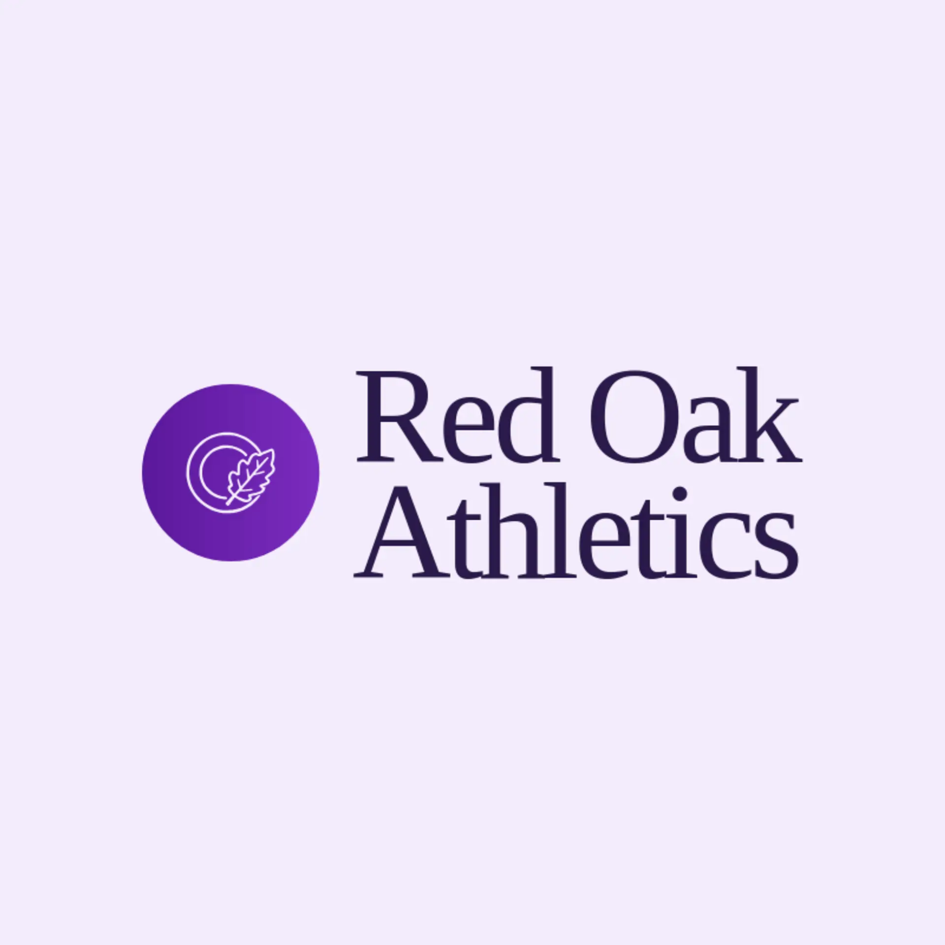 Red Oak Athletics logo for weightlifting