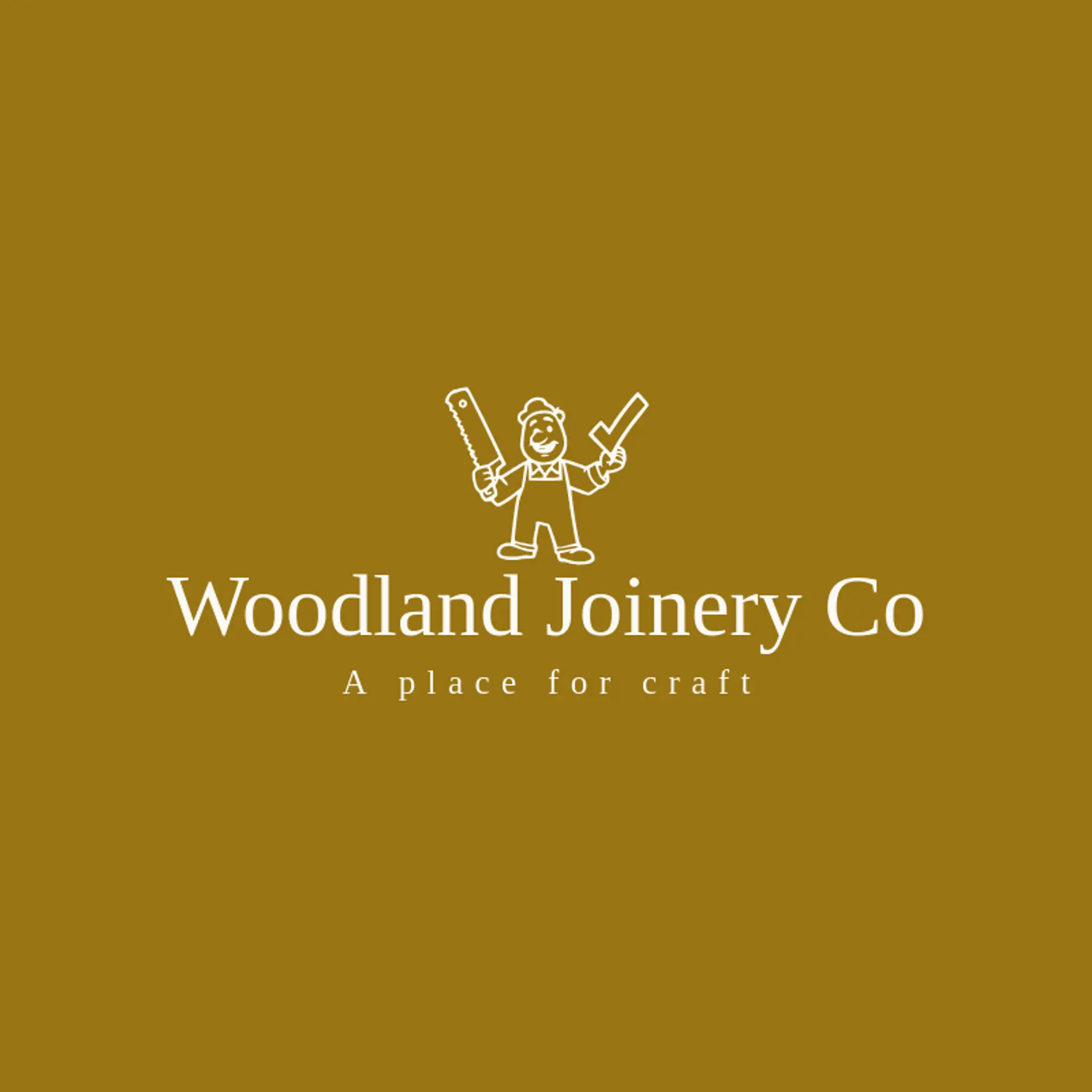 Woodland Joinery Co logo for carpenter