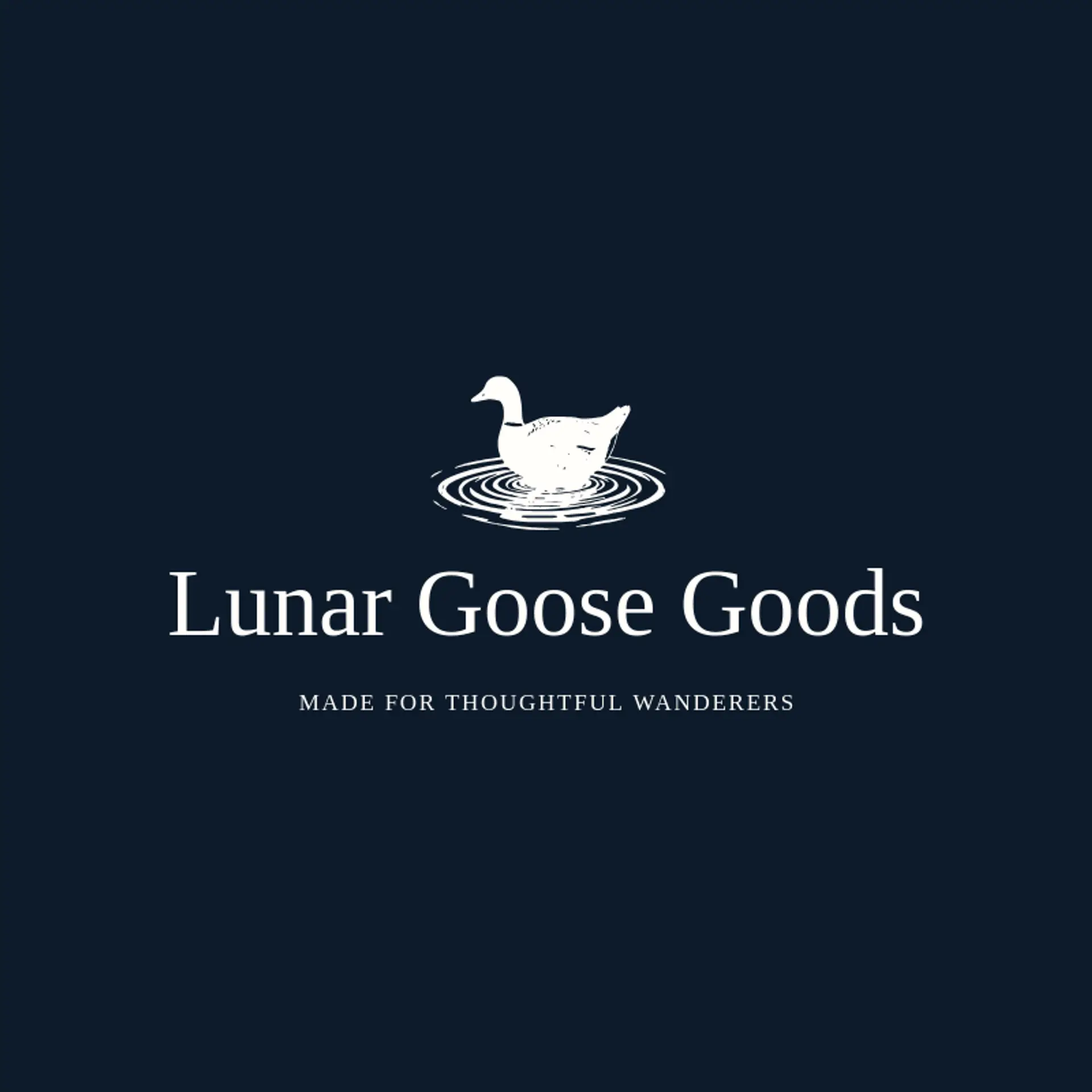 Lunar Goose Goods logo for goose