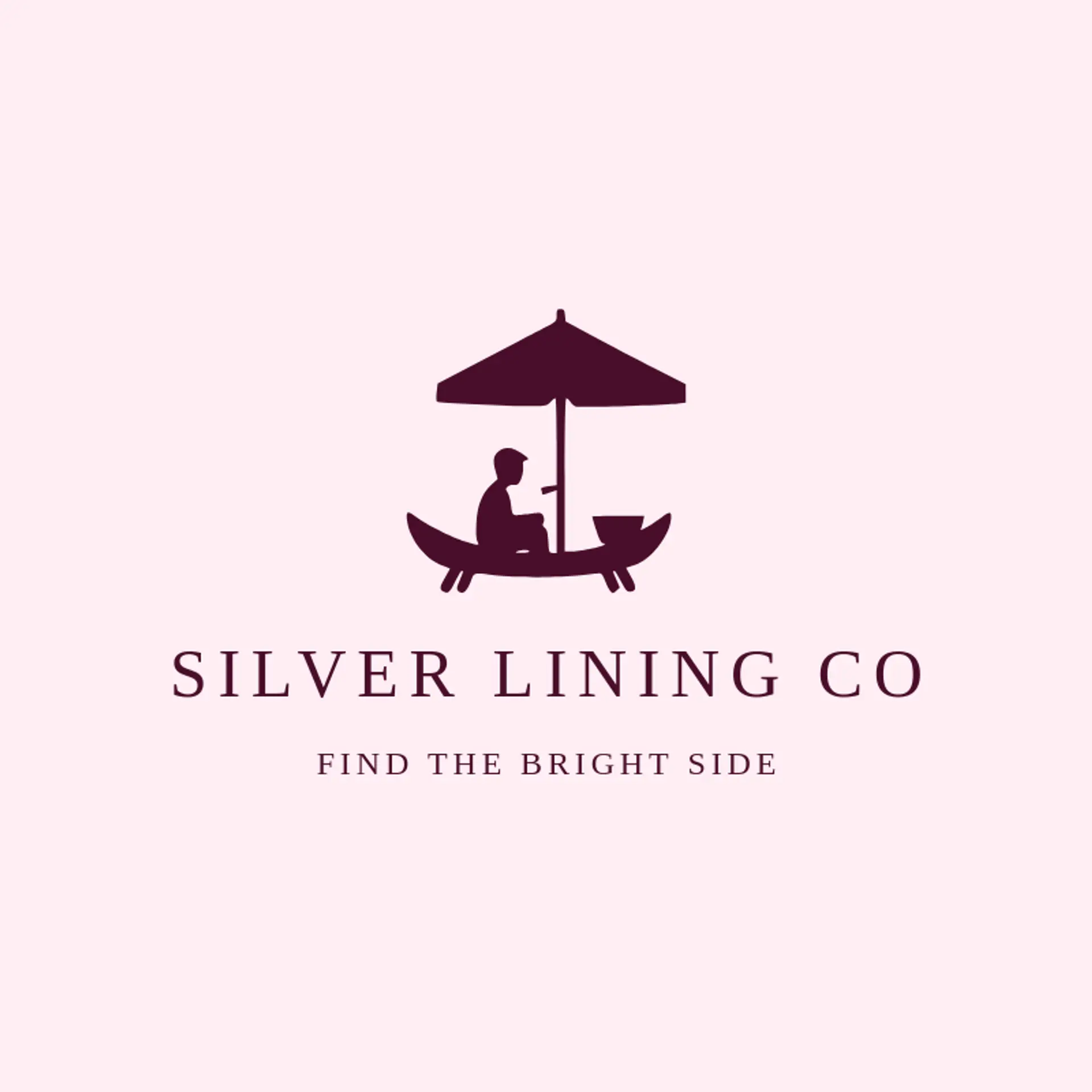 Silver Lining Co logo for umbrella