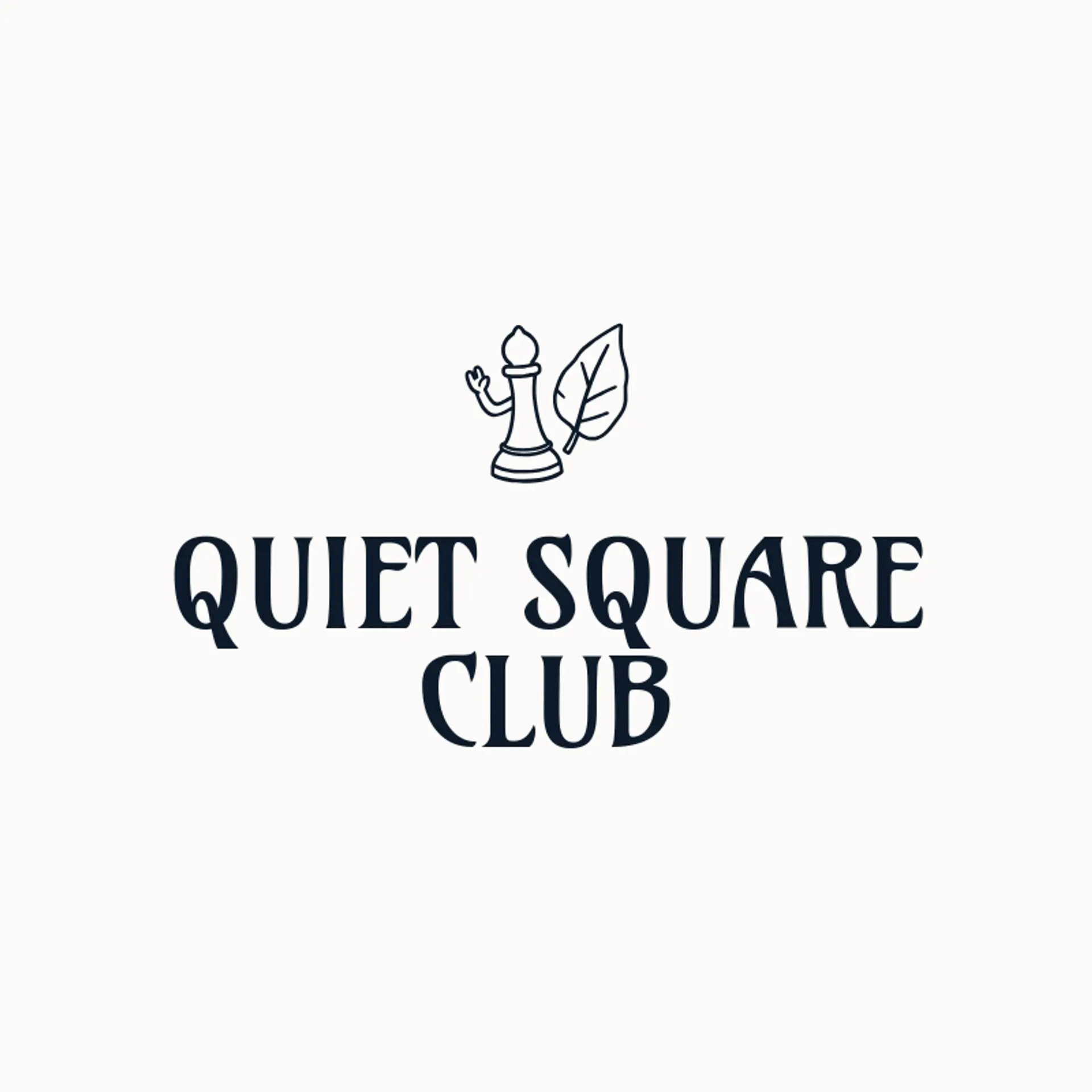 Quiet Square Club logo for chess