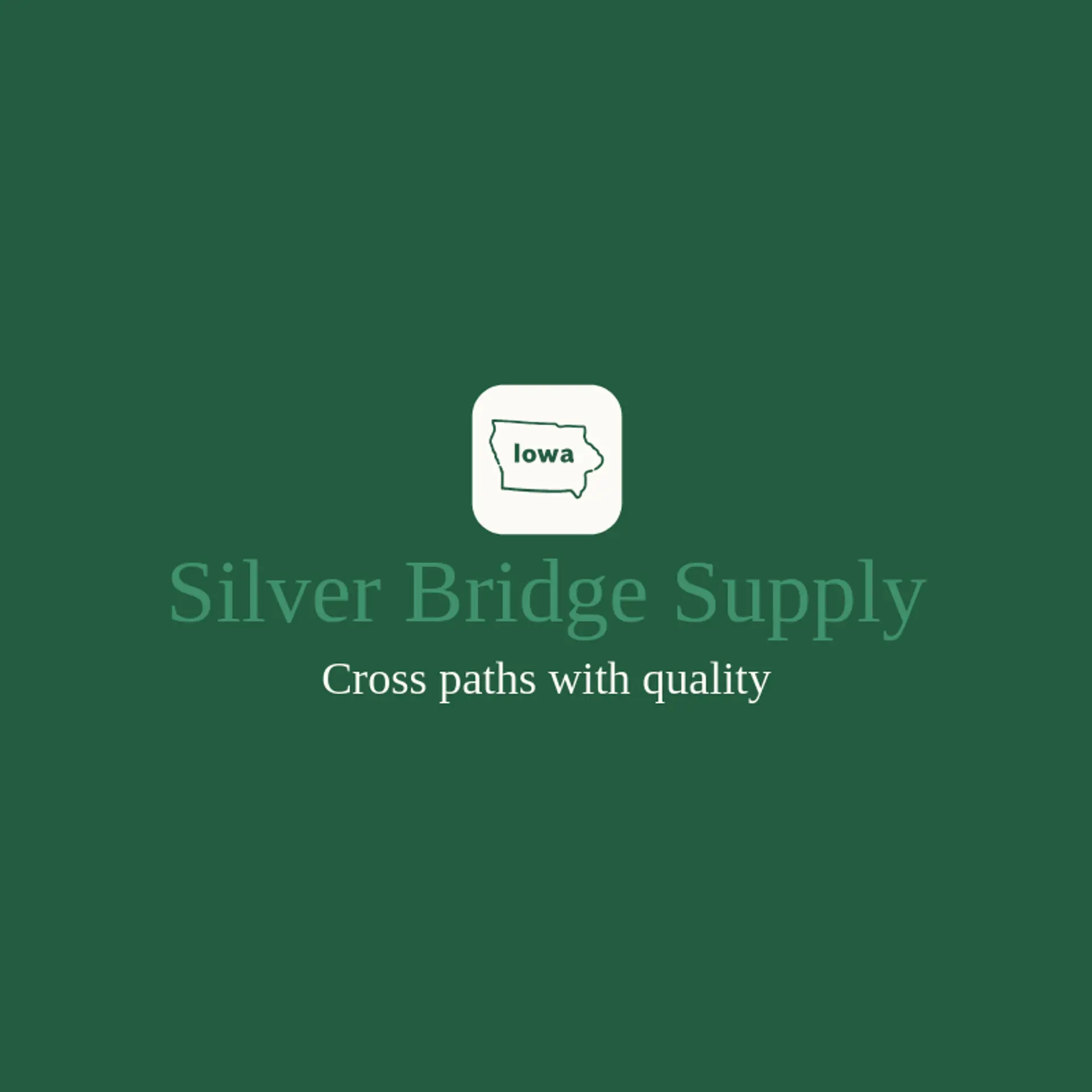 Silver Bridge Supply logo for iowa