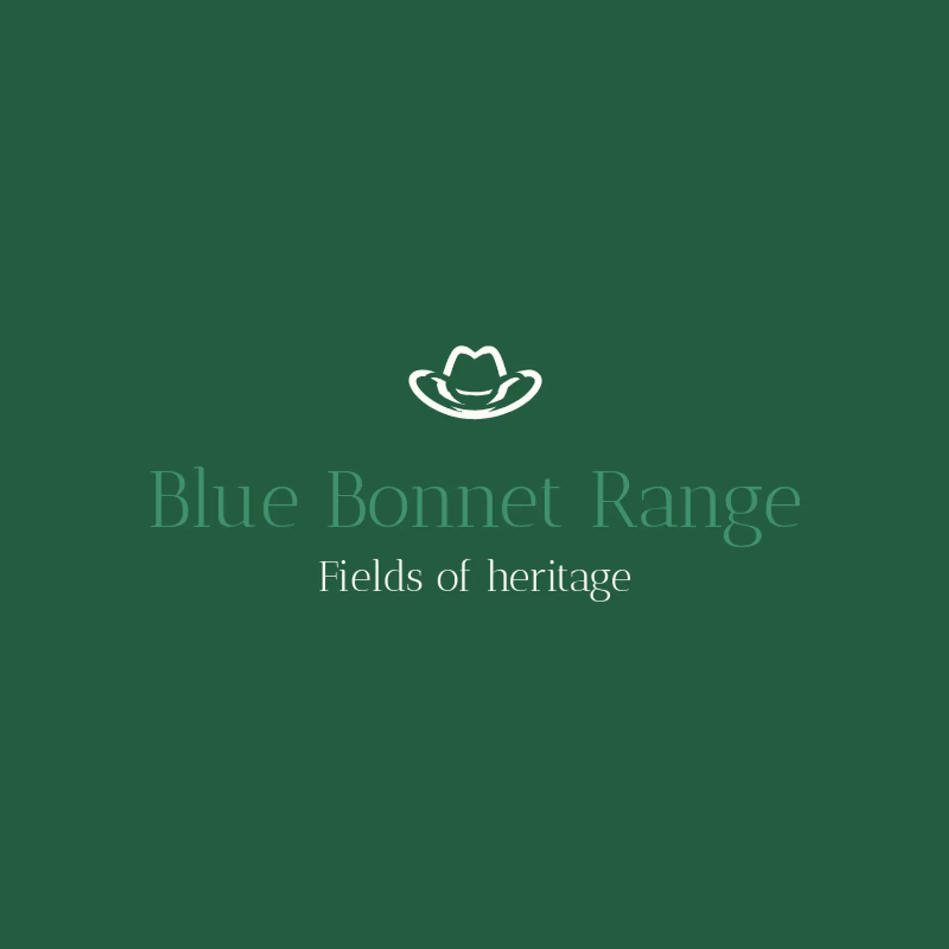 Blue Bonnet Range logo for cowboy hat