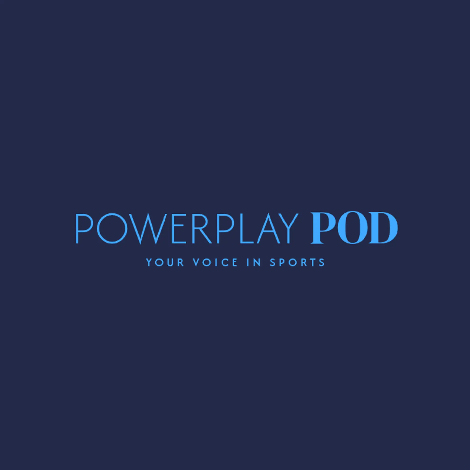 PowerPlay Pod logo for sports podcast