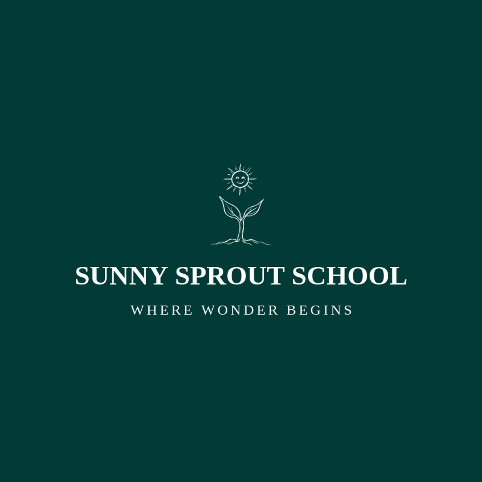 Sunny Sprout School logo for kindergarten