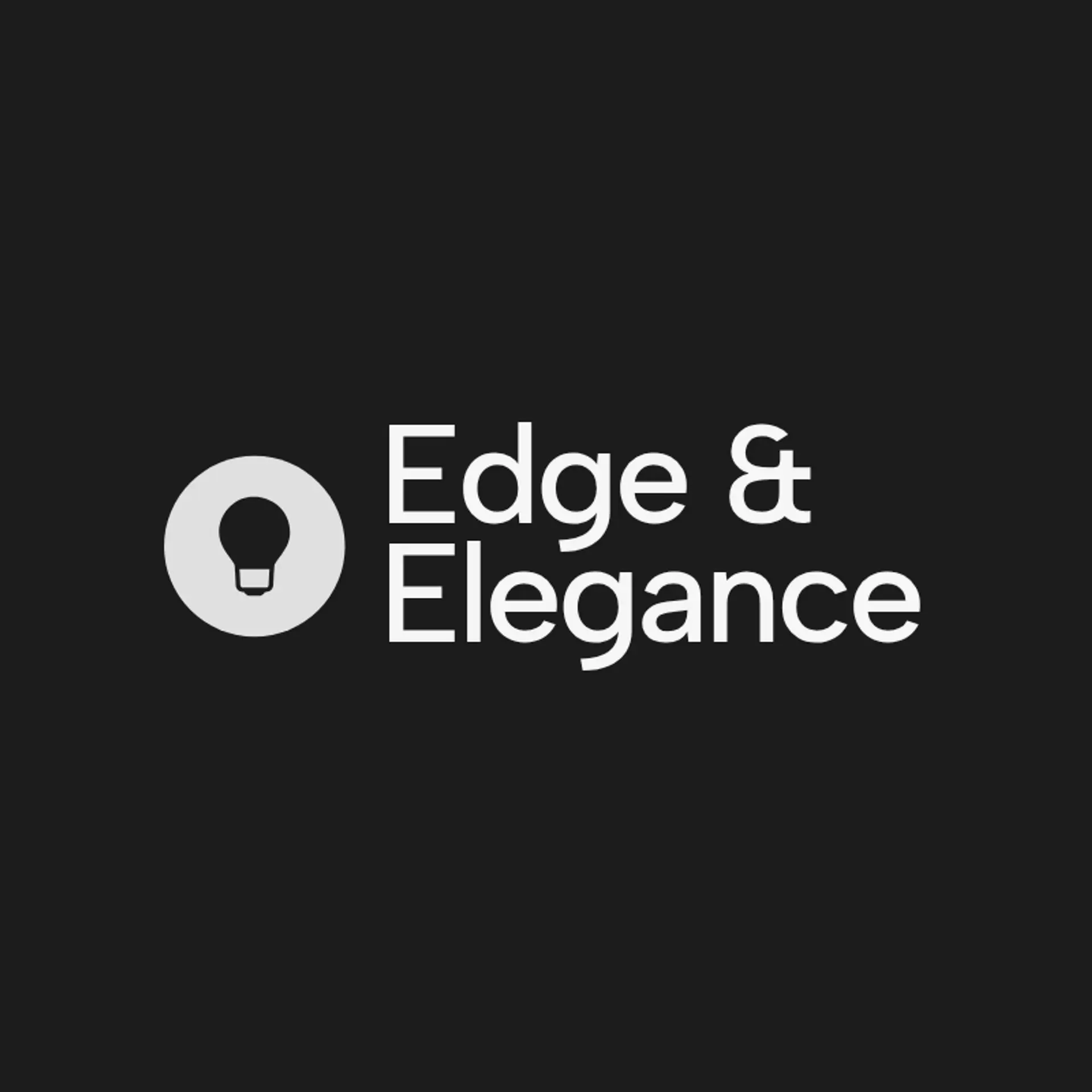 Edge & Elegance logo for barber