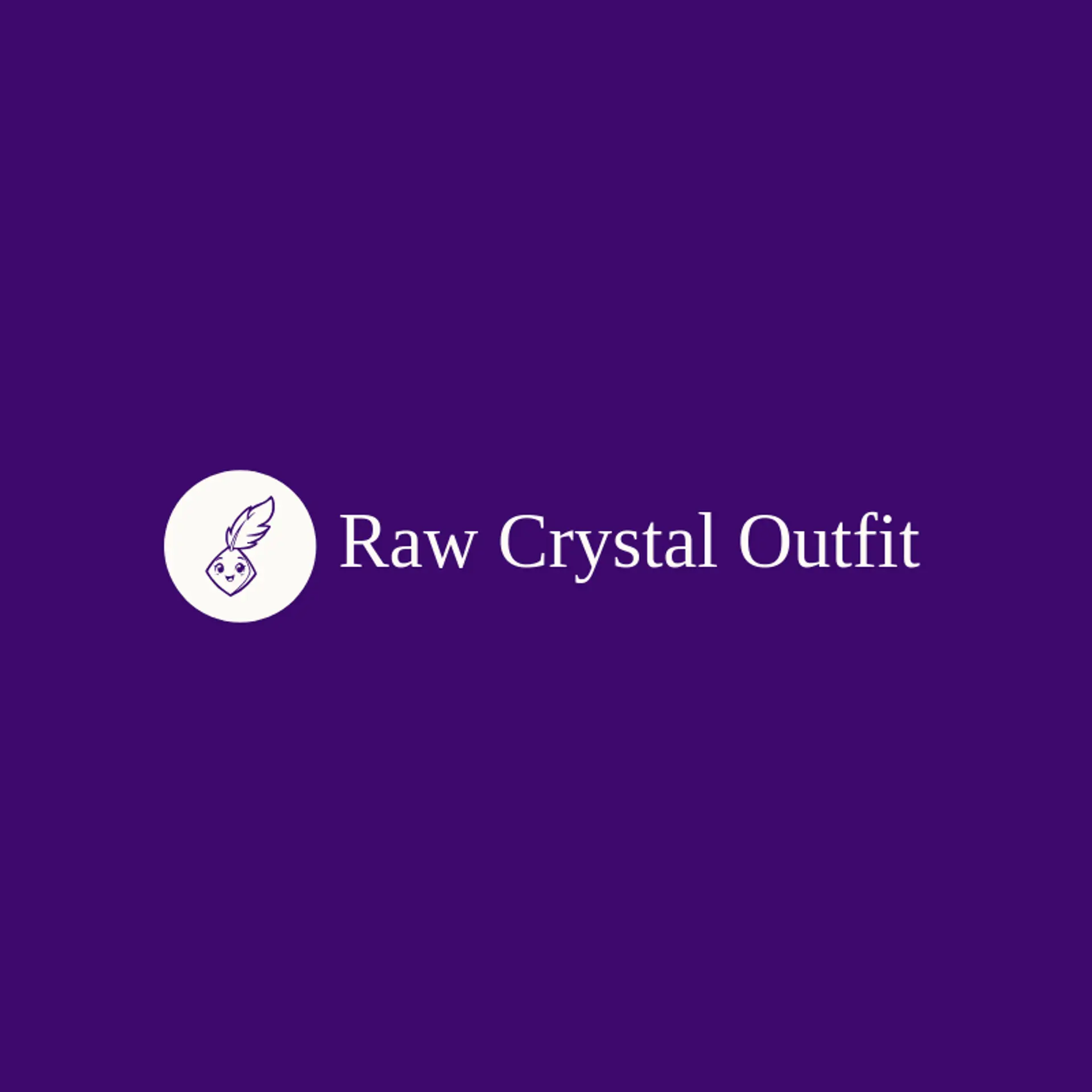 Raw Crystal Outfit logo for crystal