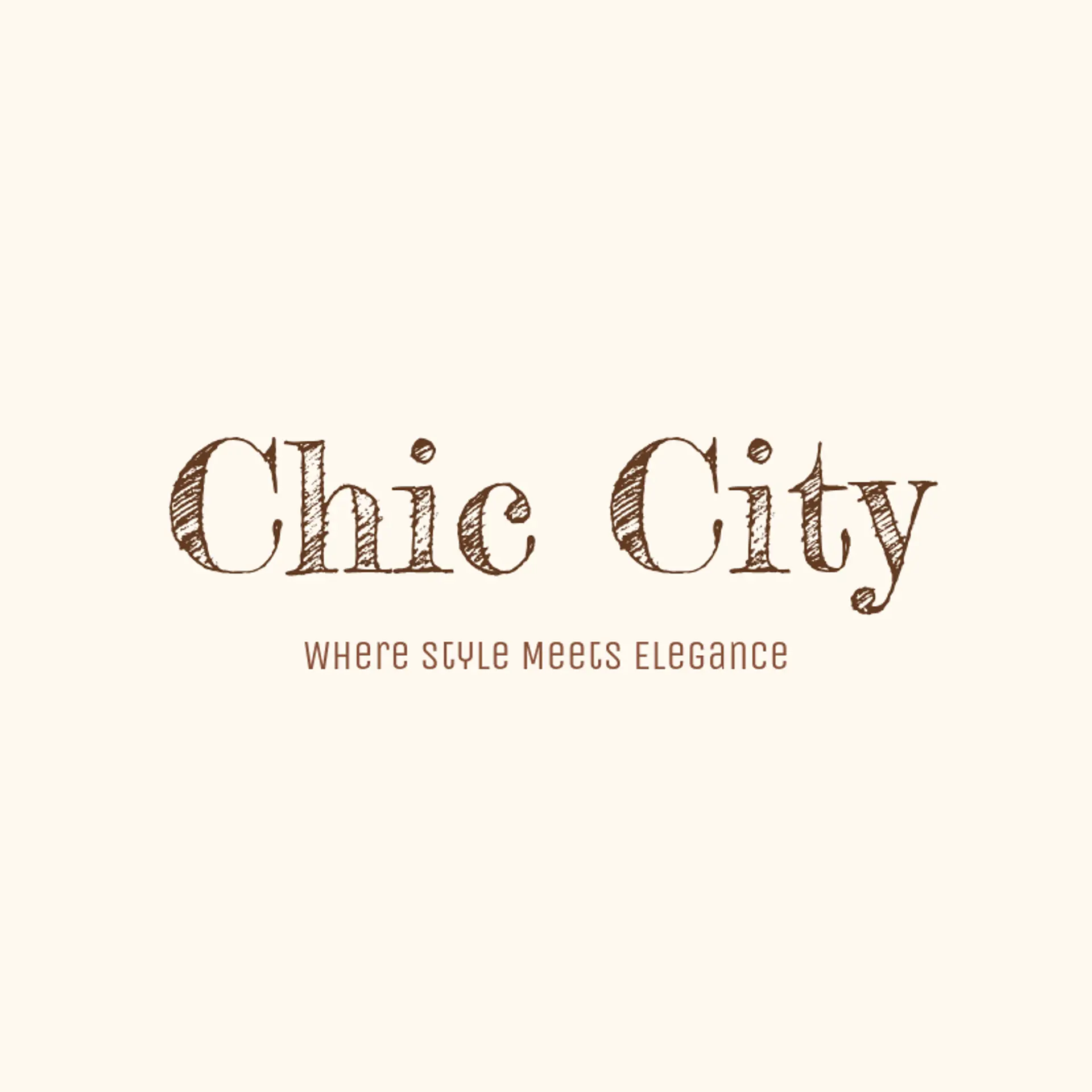 Chic City logo for fashion store