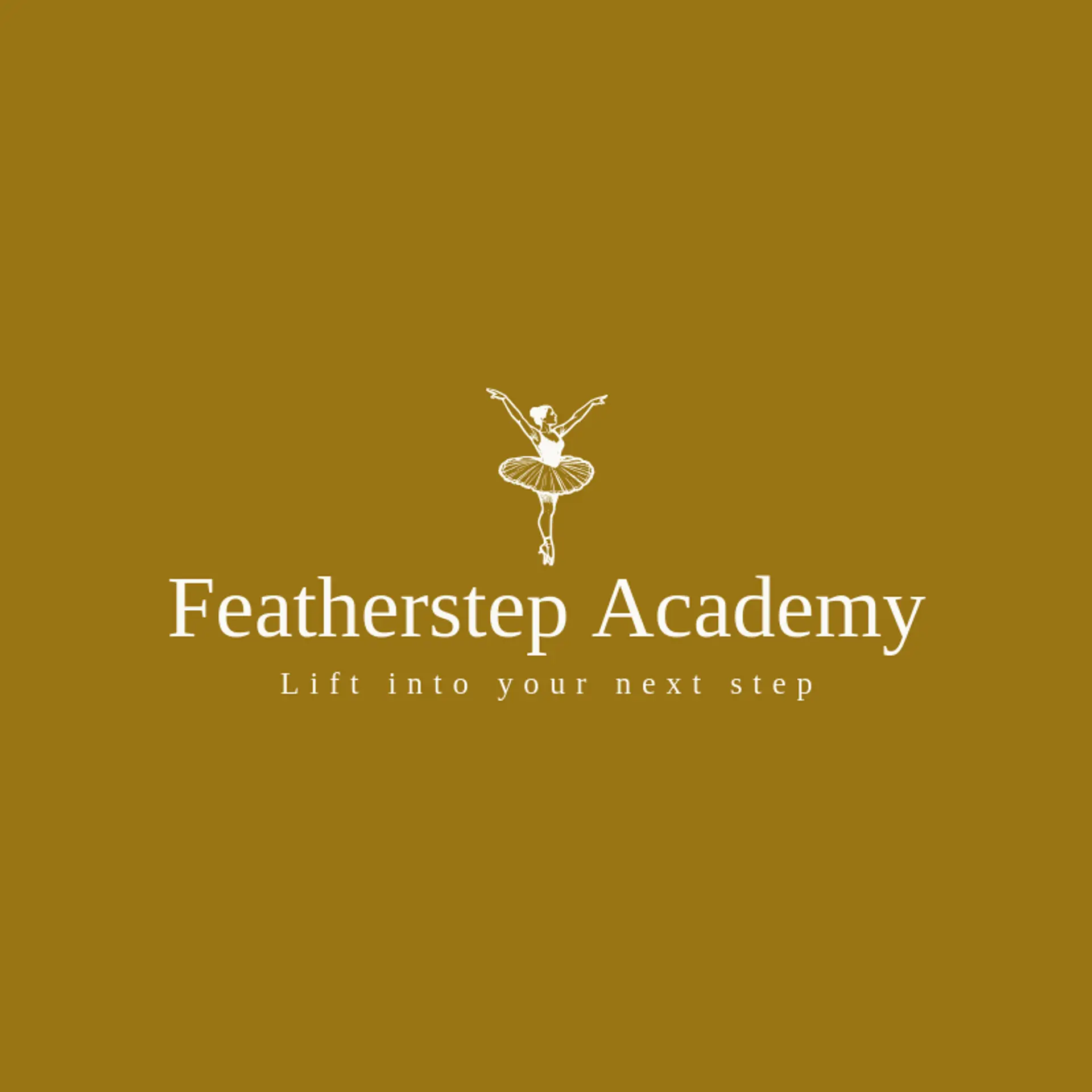 Featherstep Academy logo for dance studio