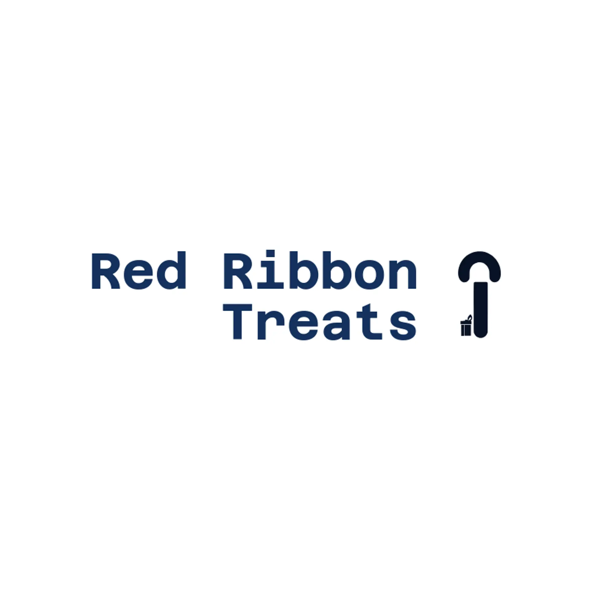 Red Ribbon Treats logo for christmas