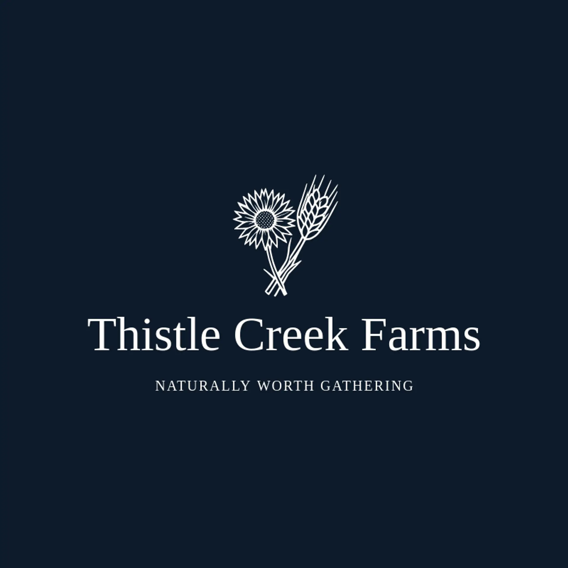 Thistle Creek Farms logo for harvest