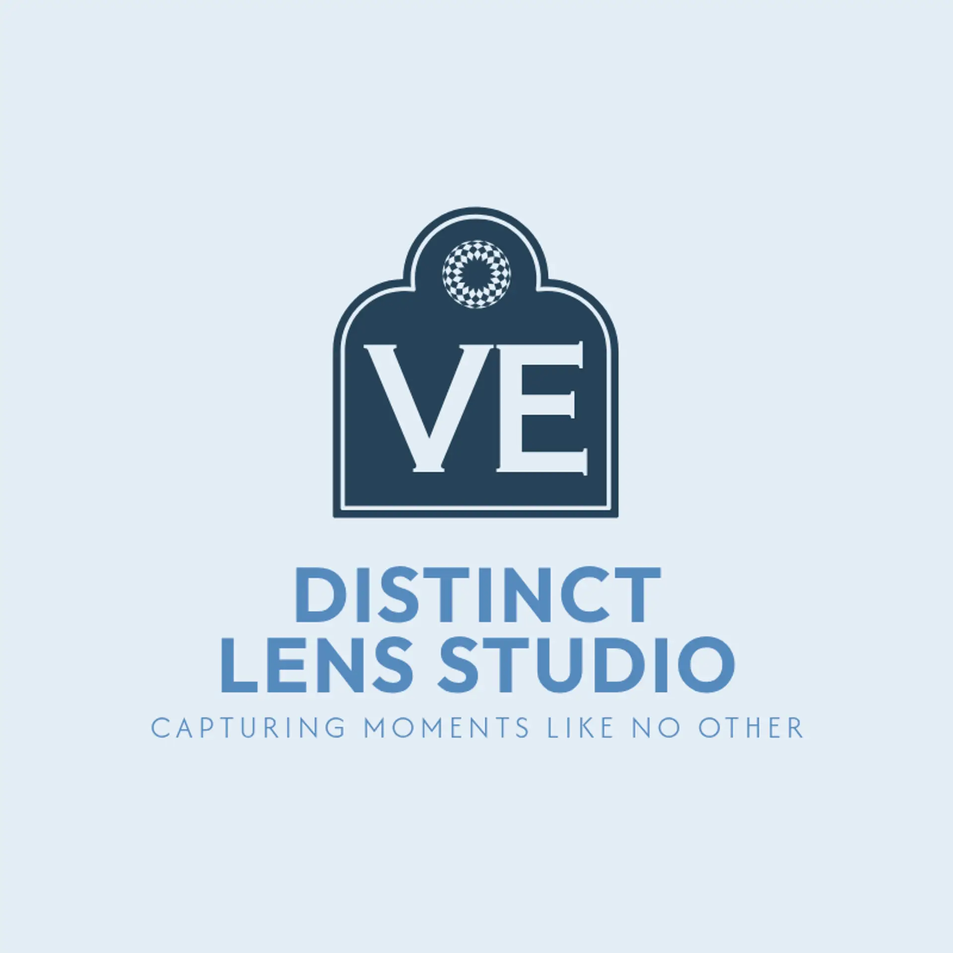 Distinct Lens Studio logo for unique photography
