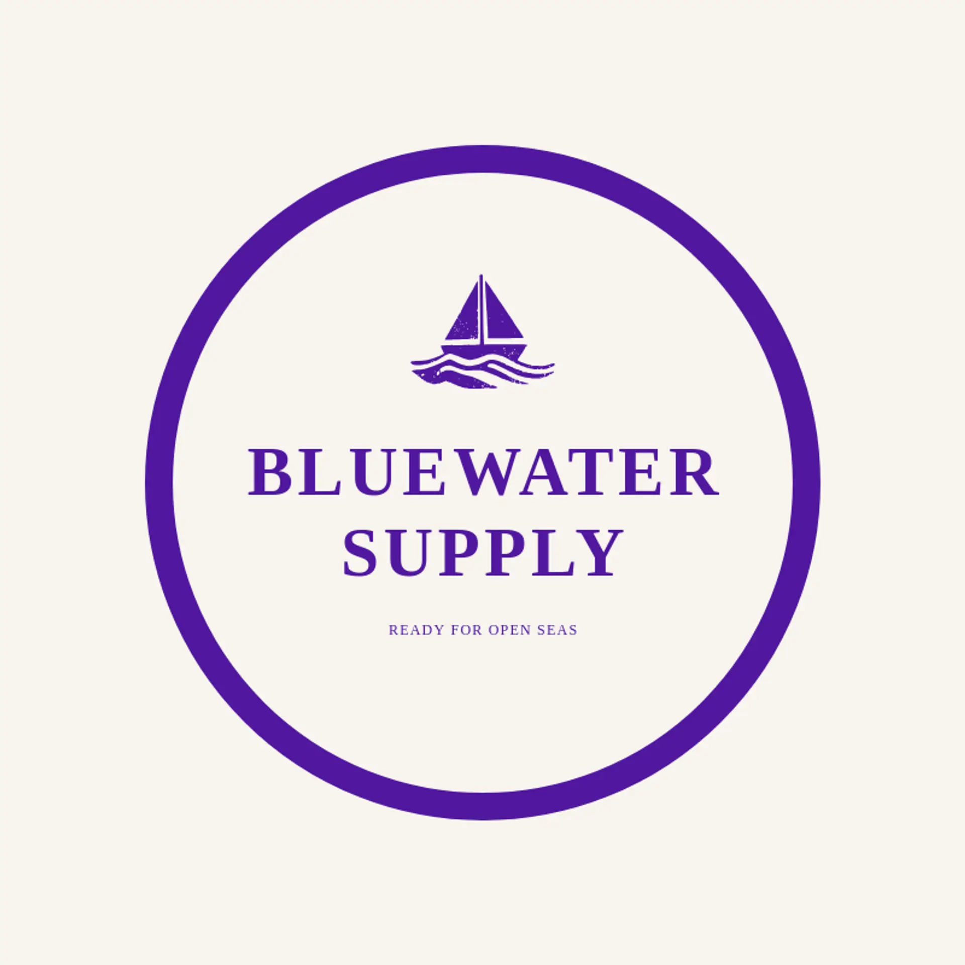 Bluewater Supply logo for ocean