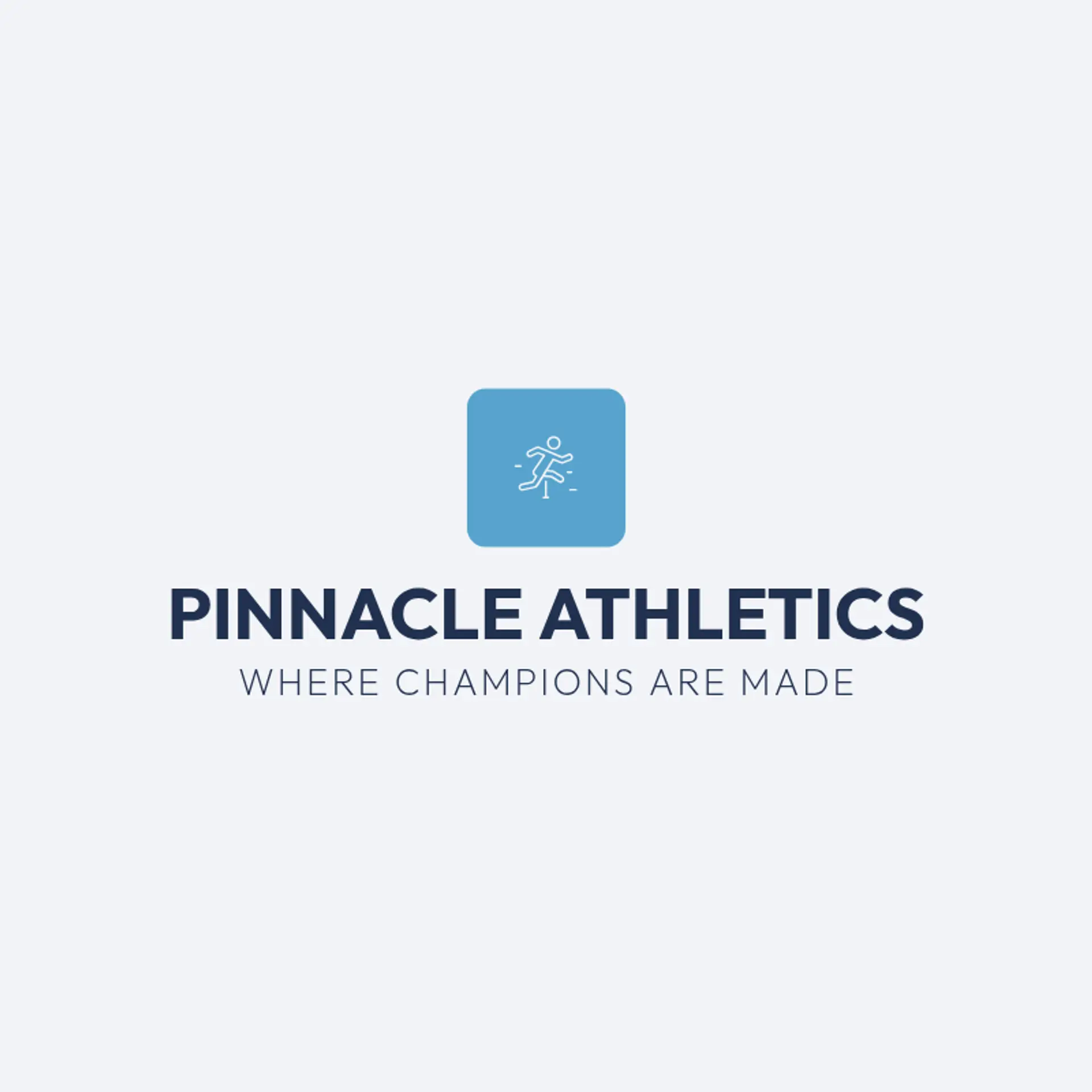 Pinnacle Athletics logo for sports club