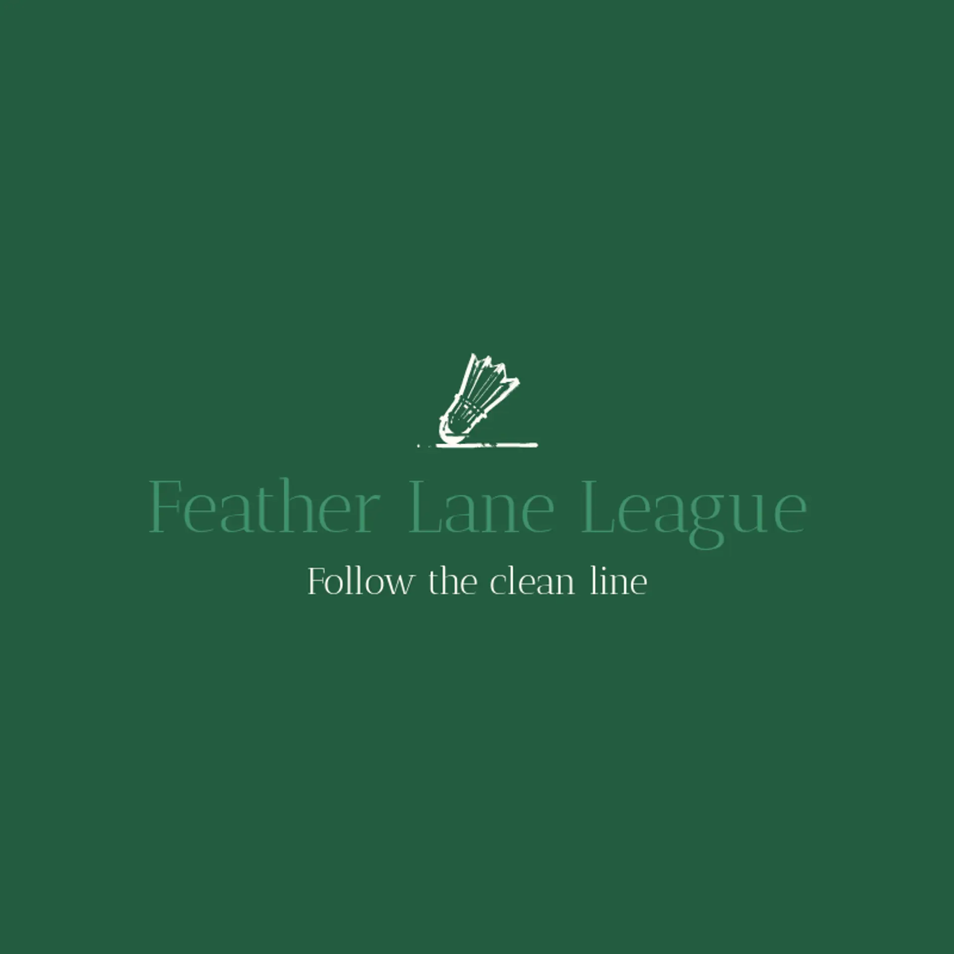 Feather Lane League logo for badminton