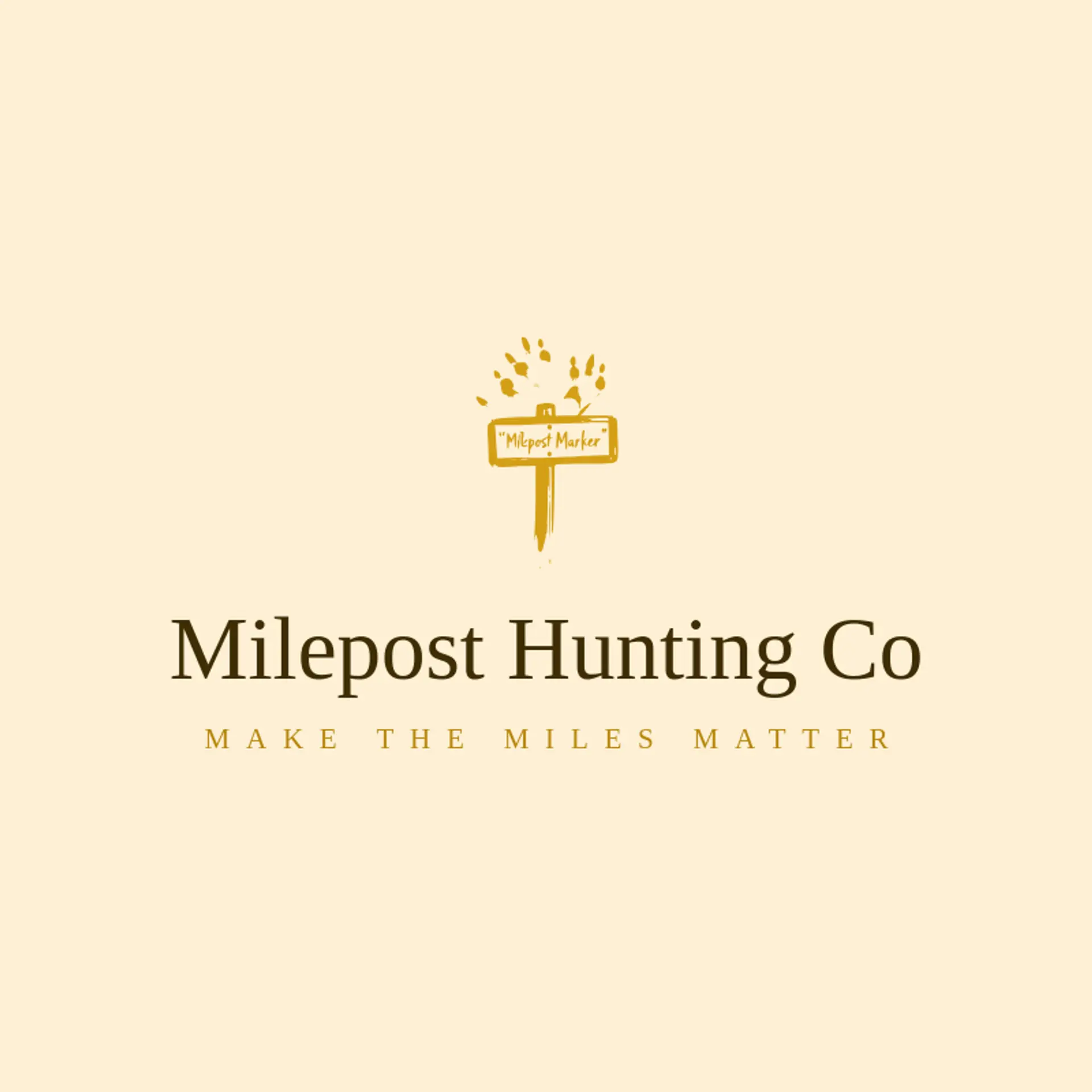 Milepost Hunting Co logo for deer hunting