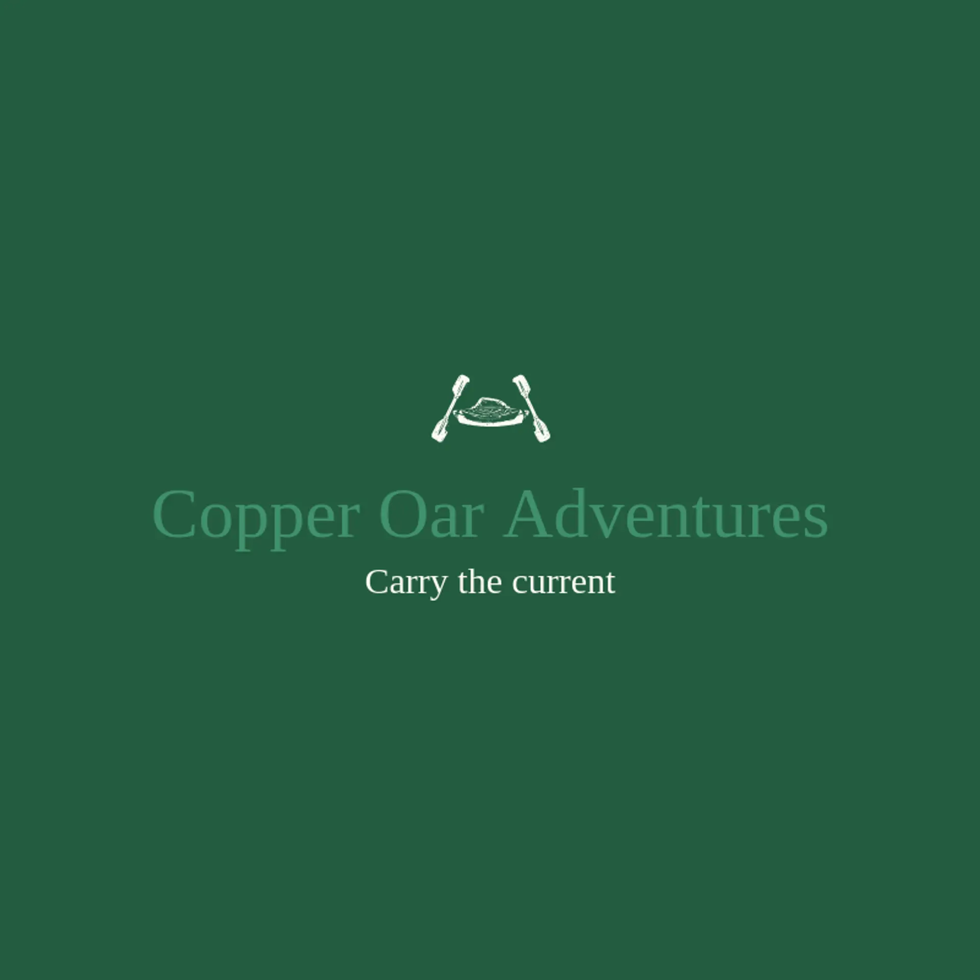 Copper Oar Adventures logo for kayak