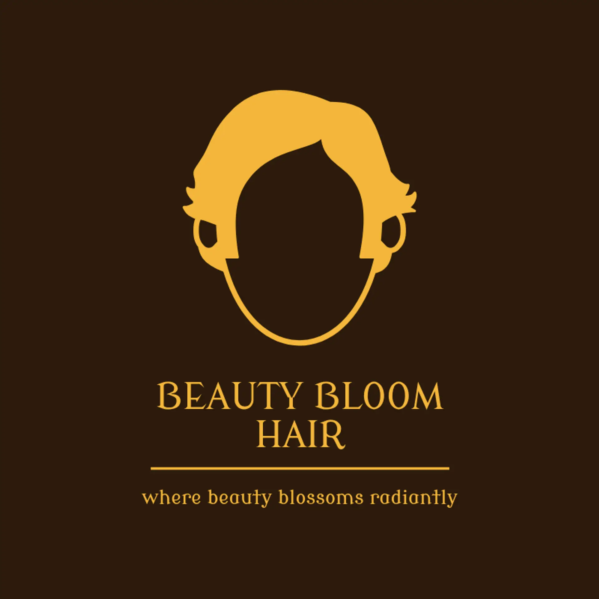 Beauty Bloom Hair logo for creative hair salon