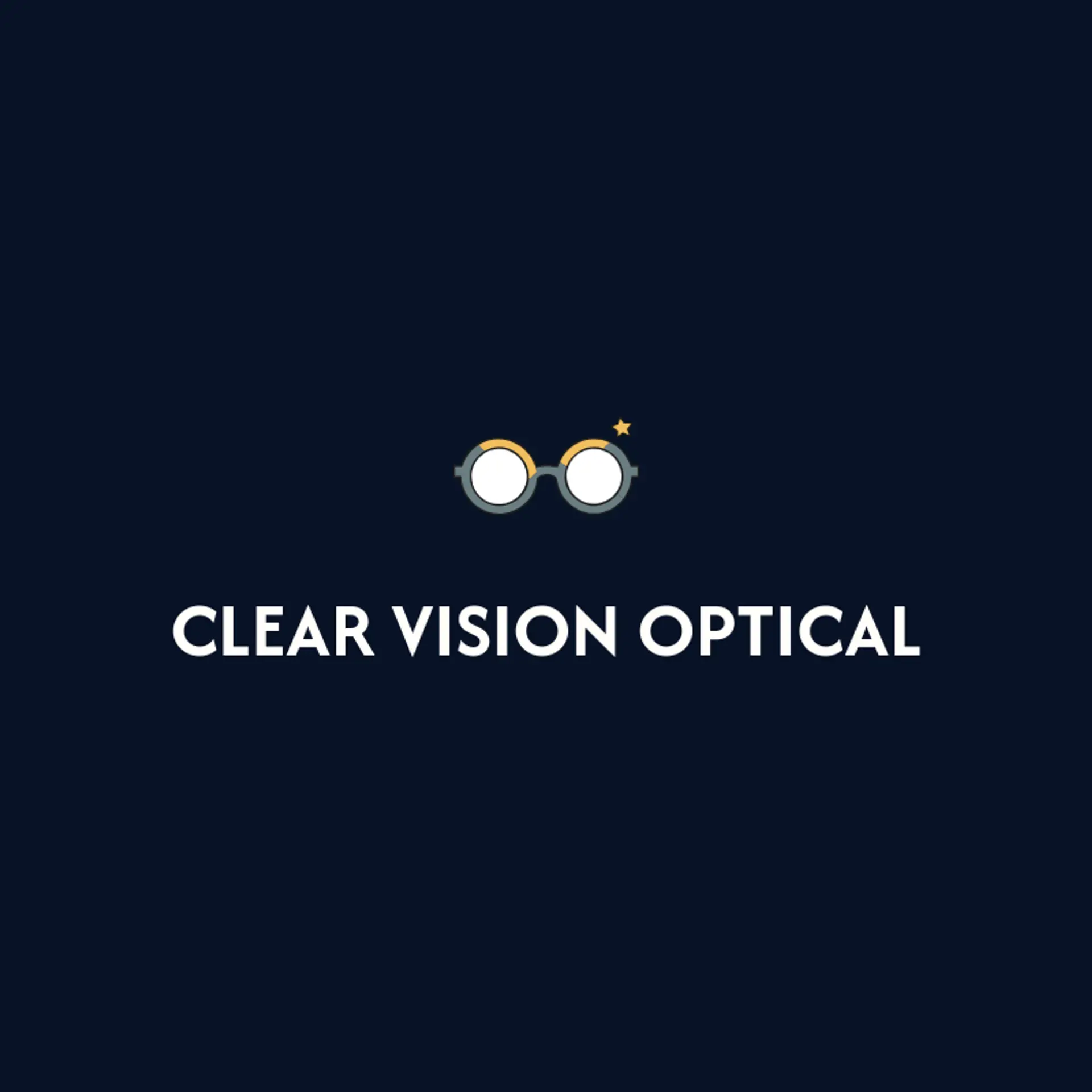 Clear Vision Optical logo for glasses