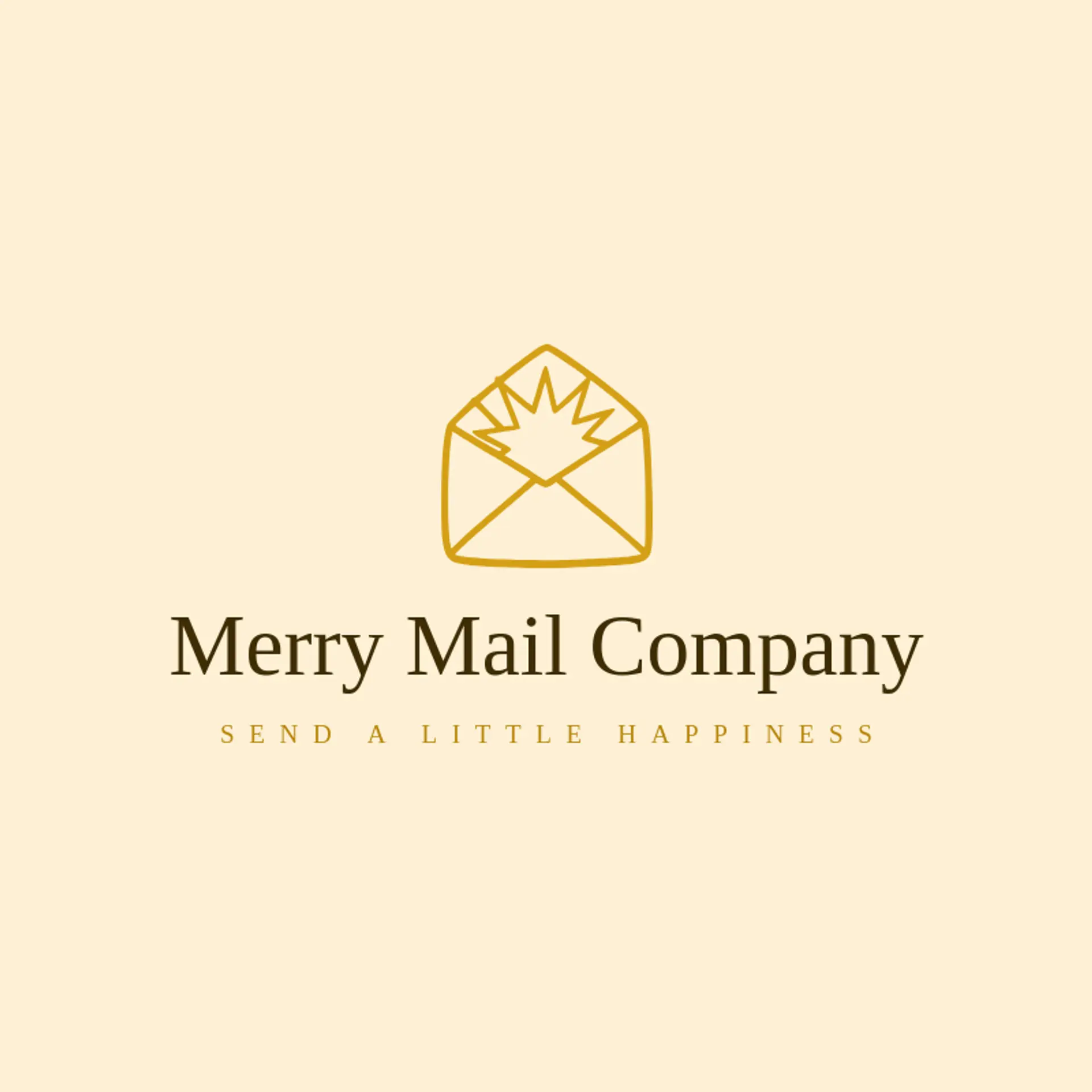 Merry Mail Company logo for holiday