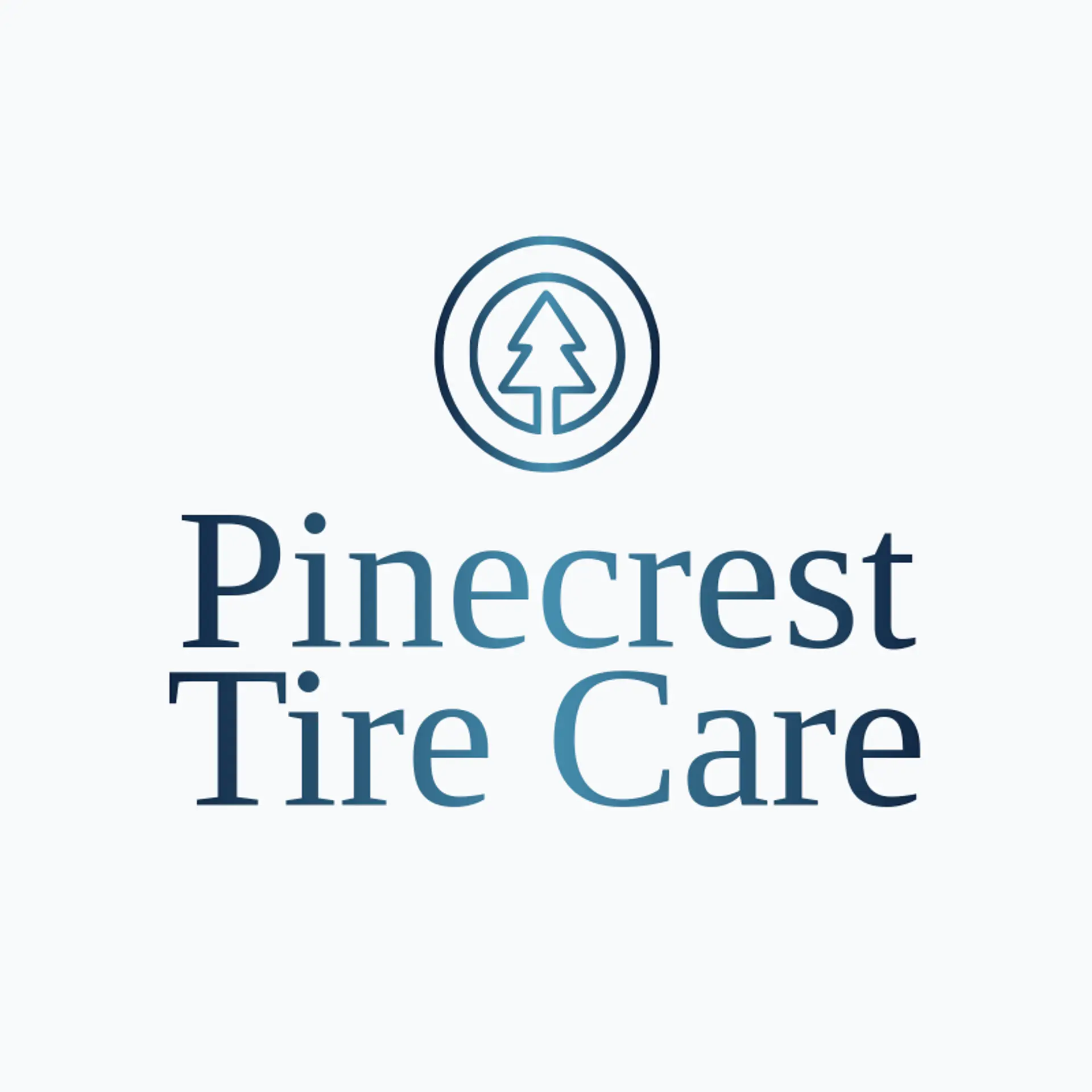 Pinecrest Tire Care logo for tire shop