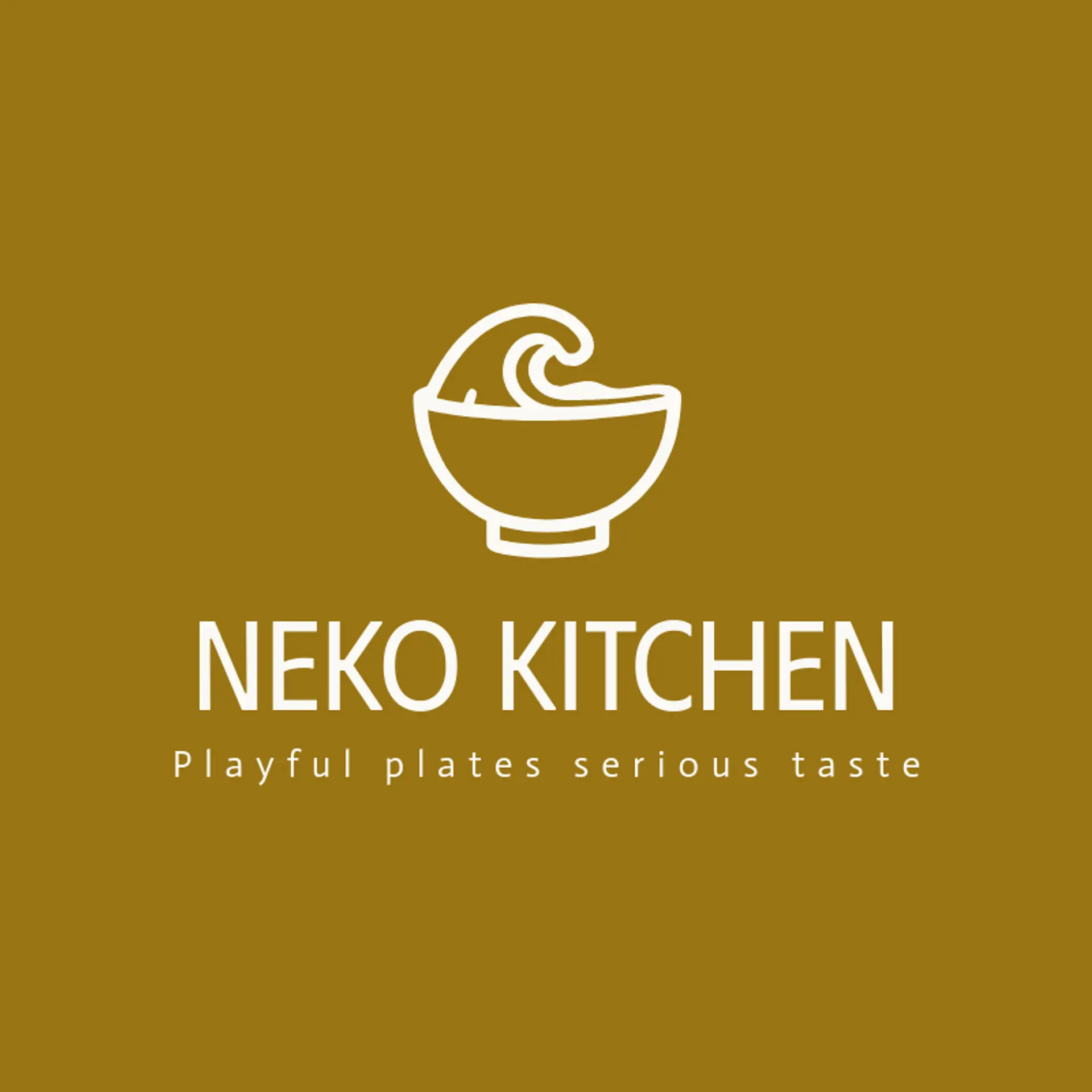 Neko Kitchen logo for japanese