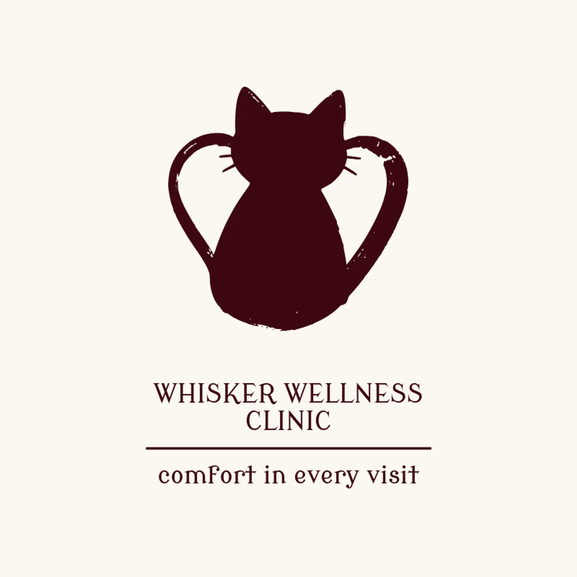 Whisker Wellness Clinic logo for veterinary