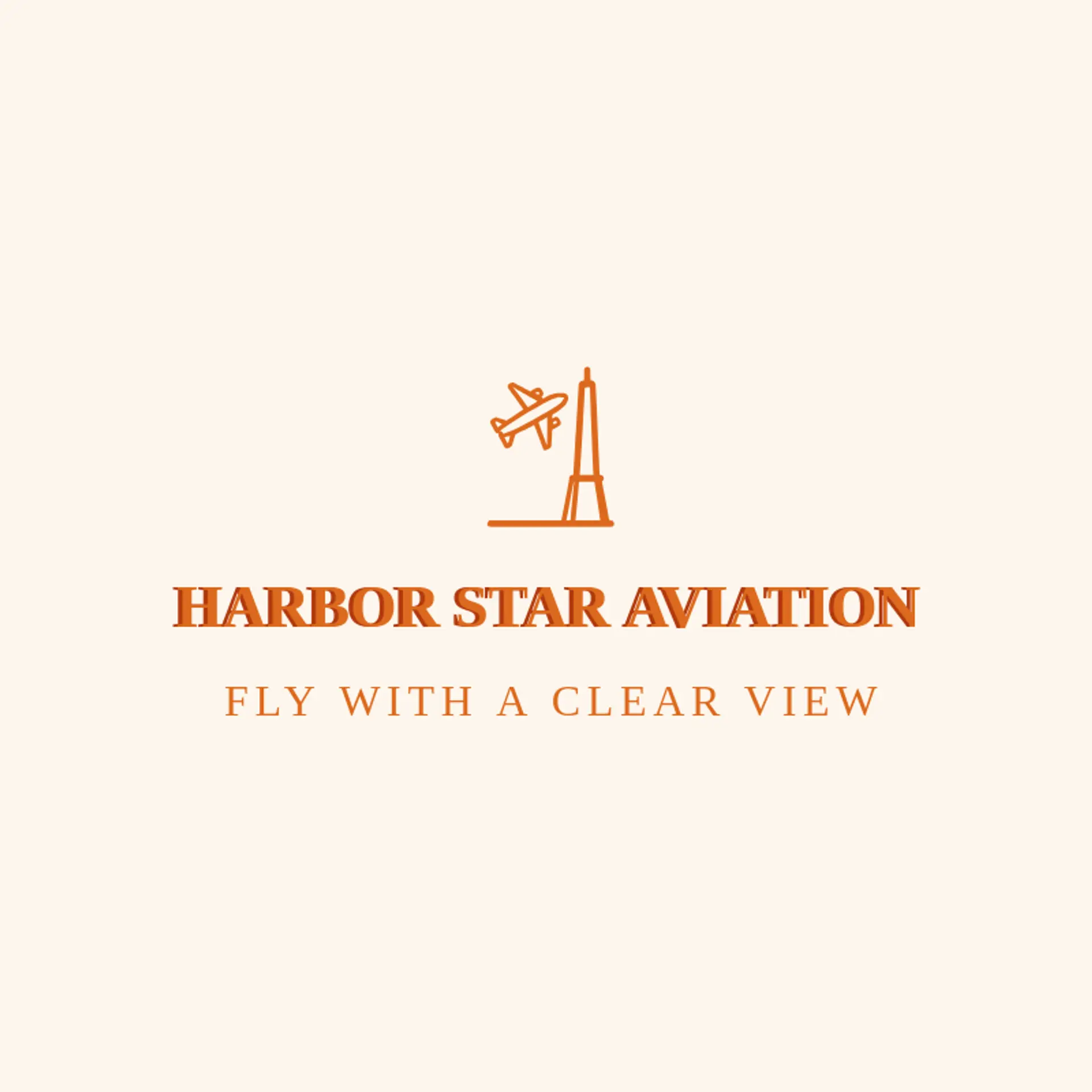 Harbor Star Aviation logo for plane