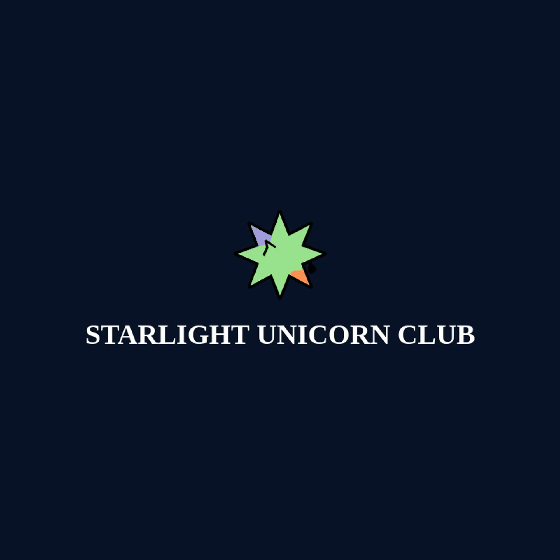 Starlight Unicorn Club logo for unicorn