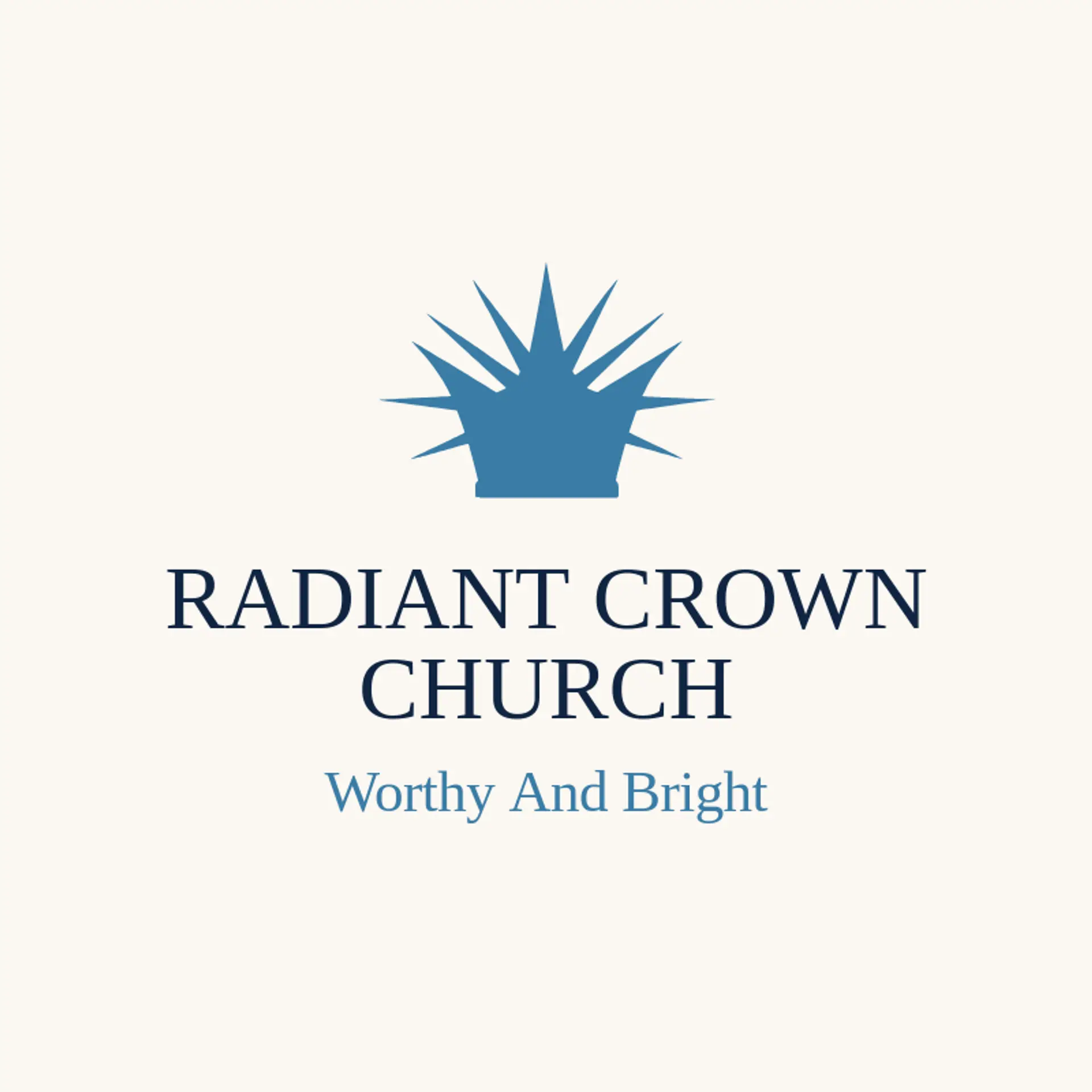 Radiant Crown Church logo for christian