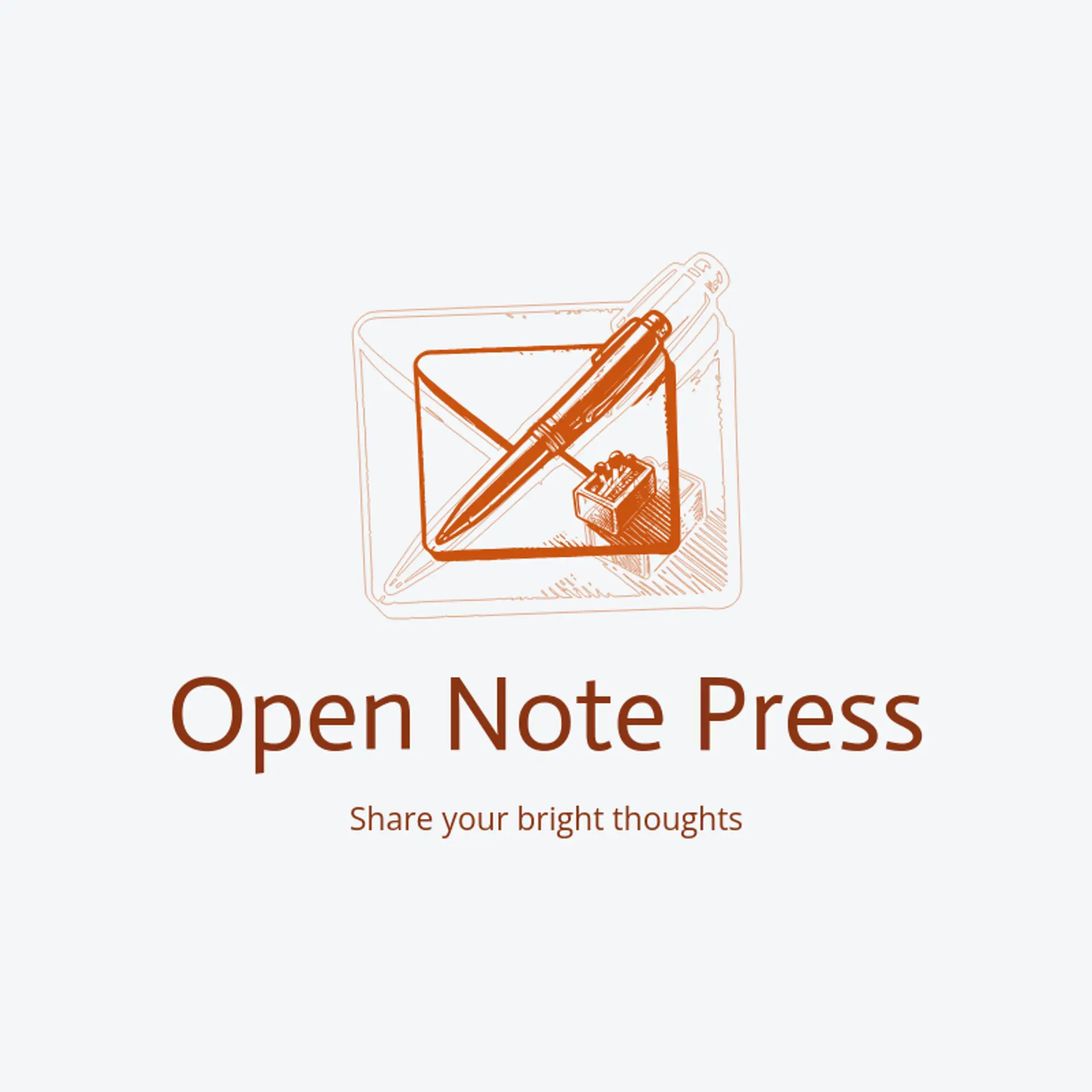 Open Note Press logo for pen