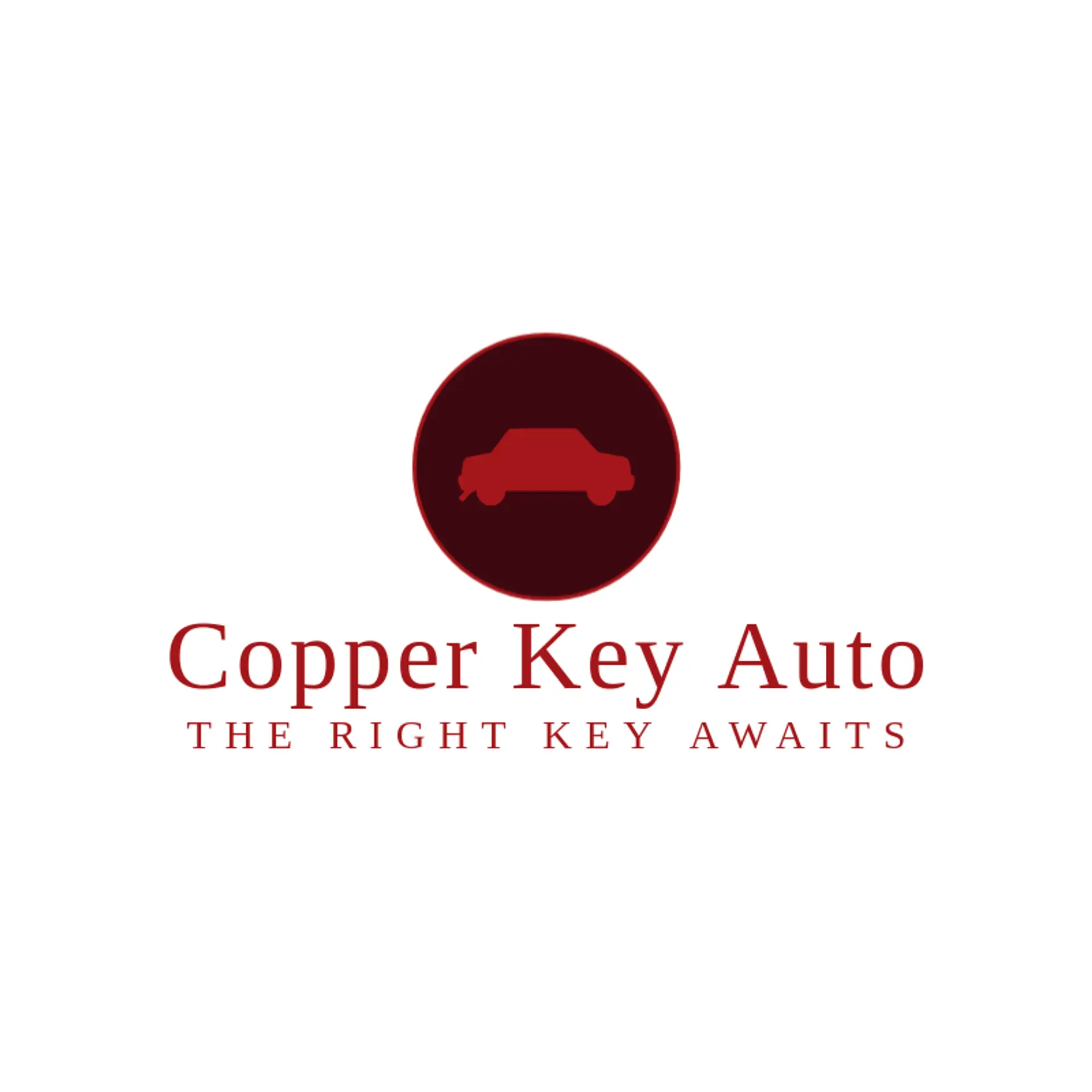 Copper Key Auto logo for car dealer