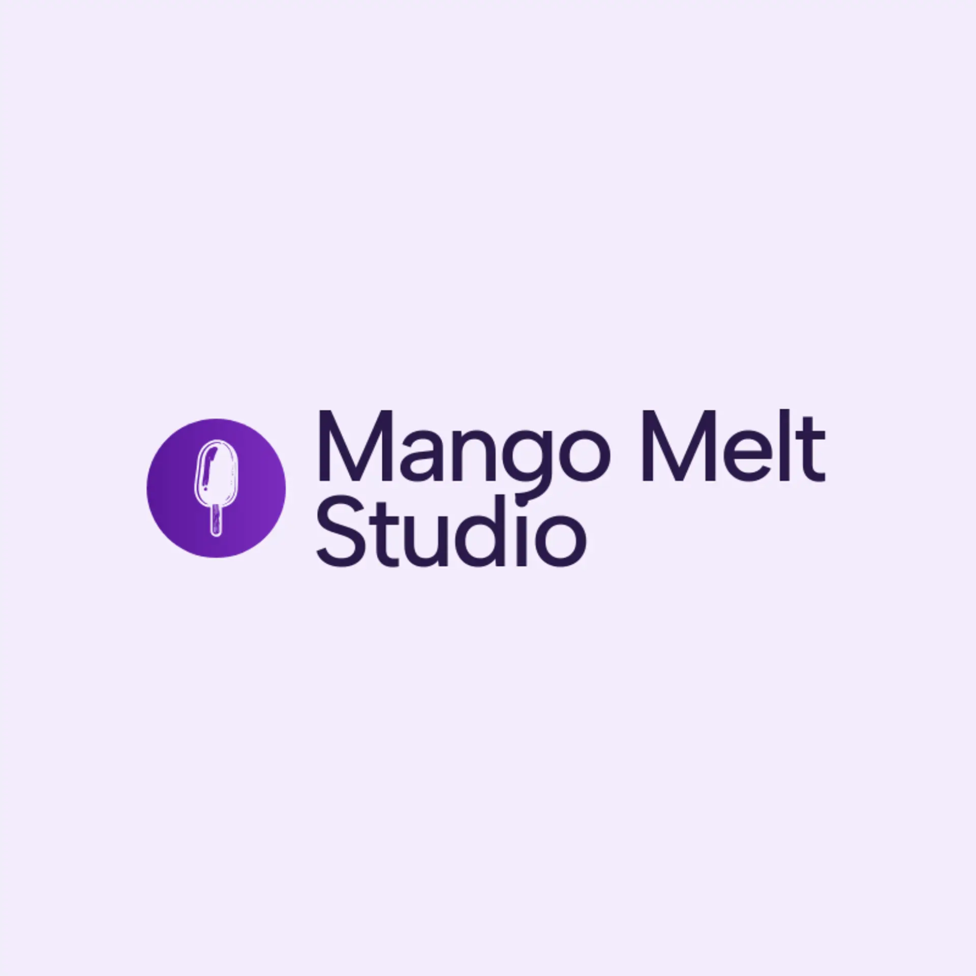 Mango Melt Studio logo for popsicle