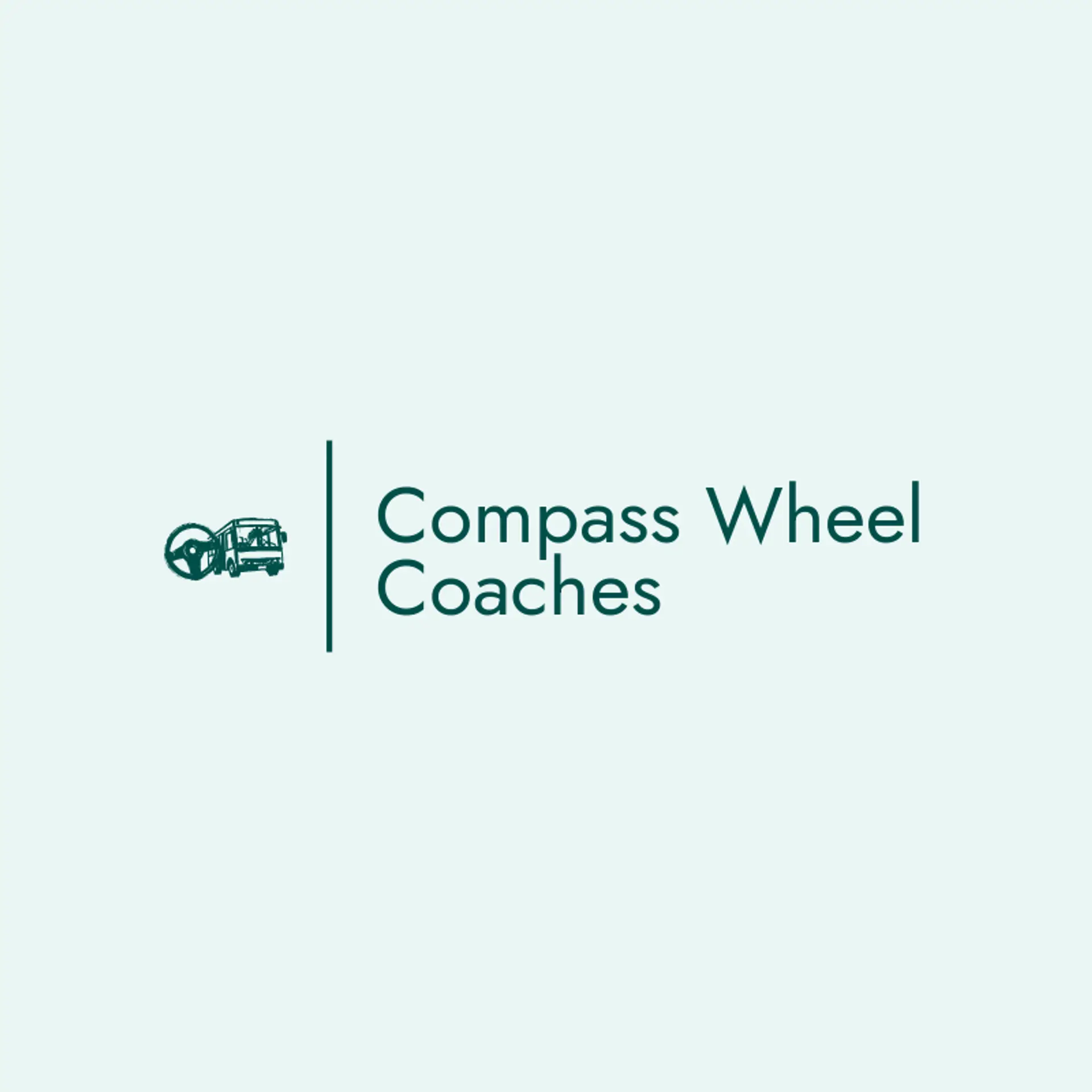 Compass Wheel Coaches logo for bus