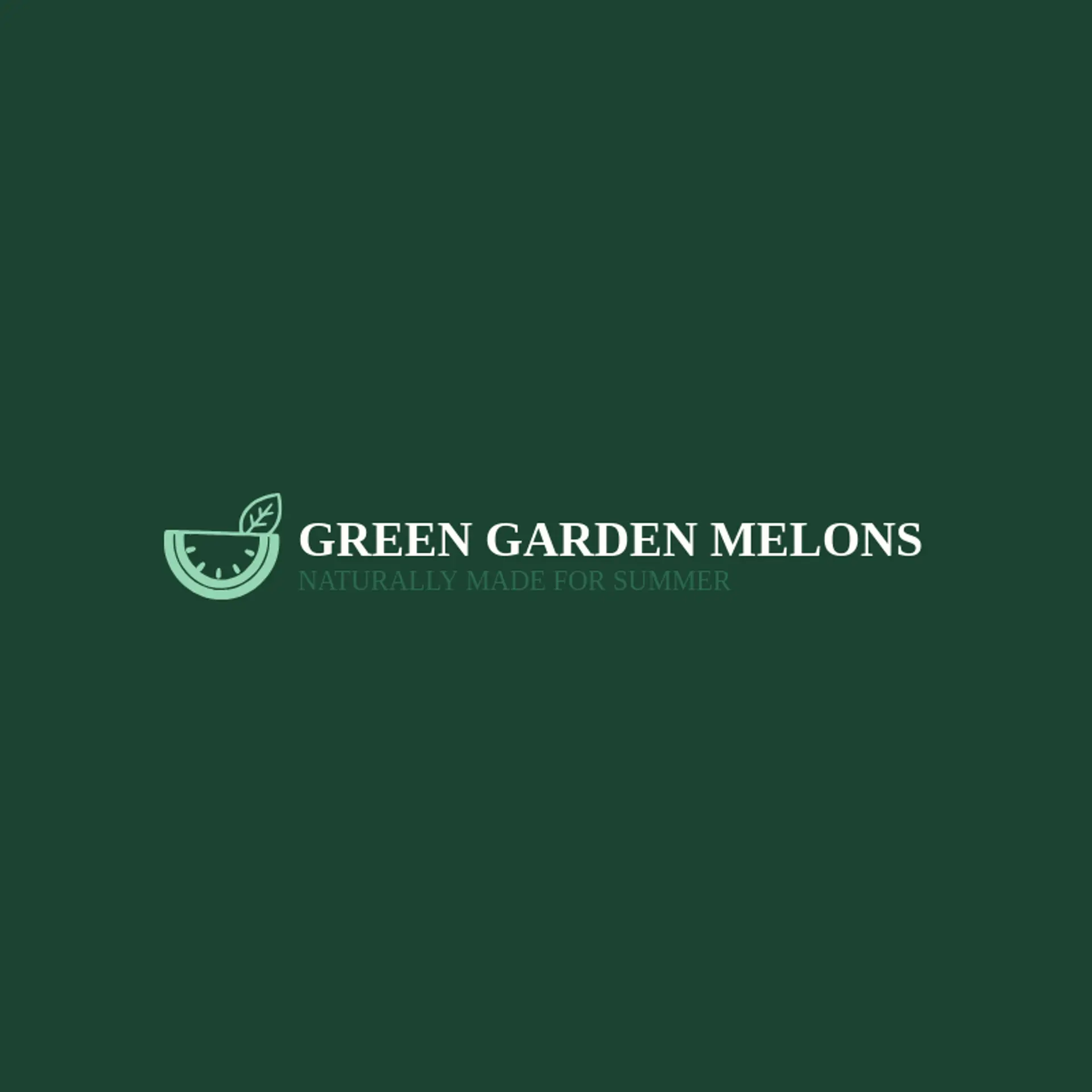 Green Garden Melons logo for watermelon