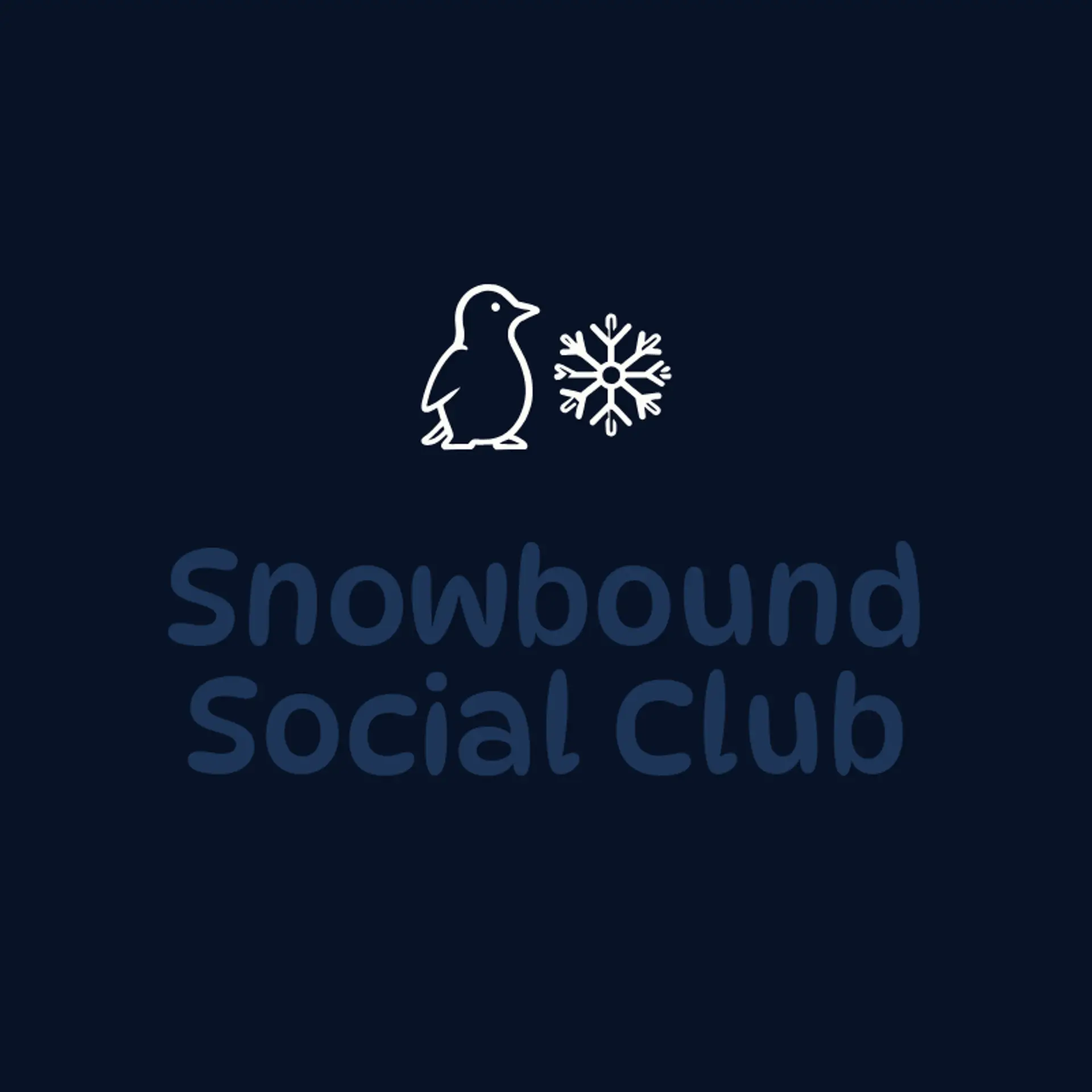 Snowbound Social Club logo for penguin