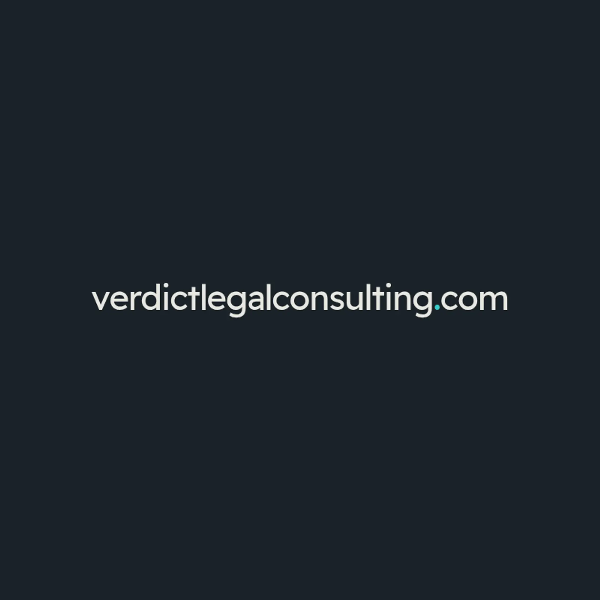 Verdict Legal Consulting logo for law