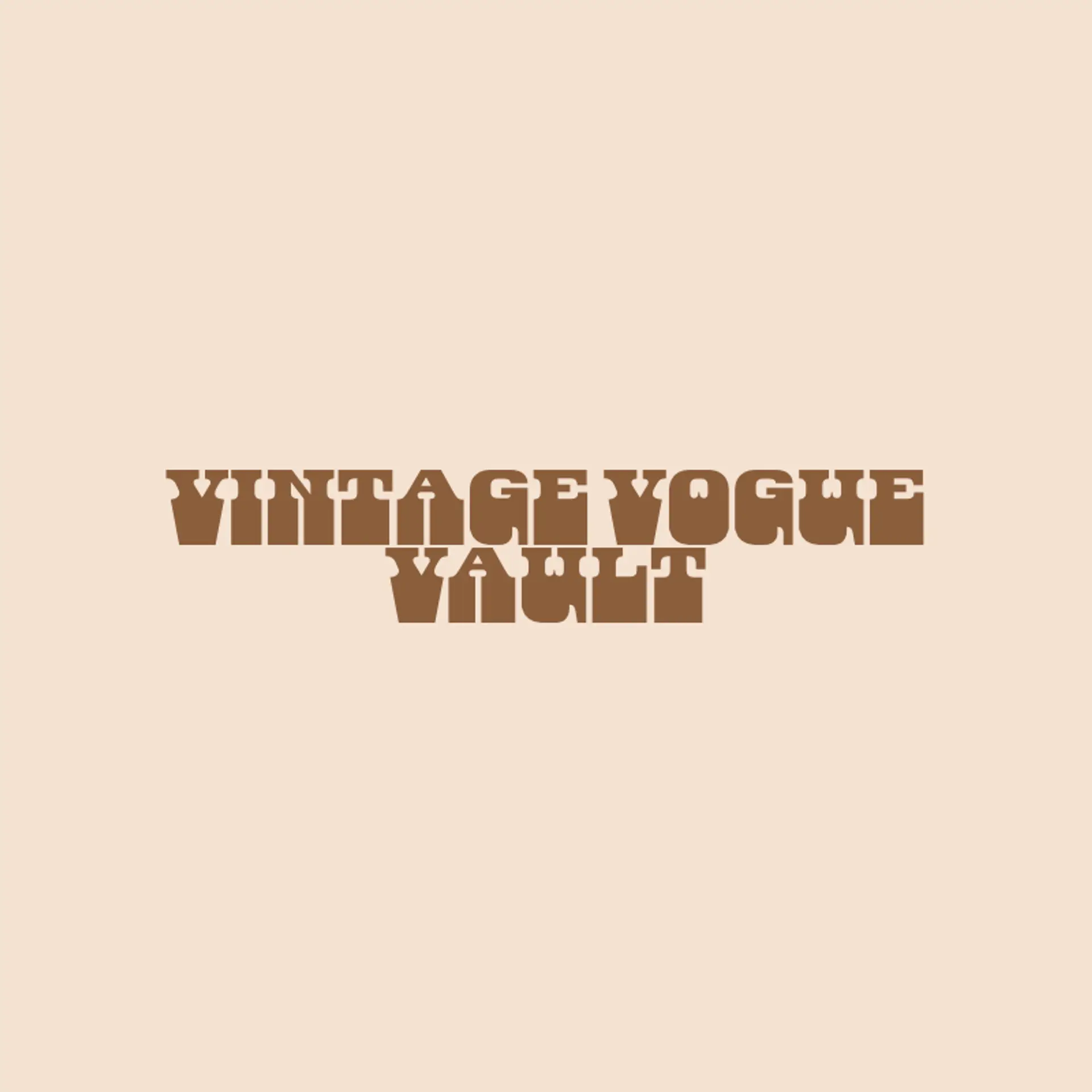 Vintage Vogue Vault logo for classic fashion