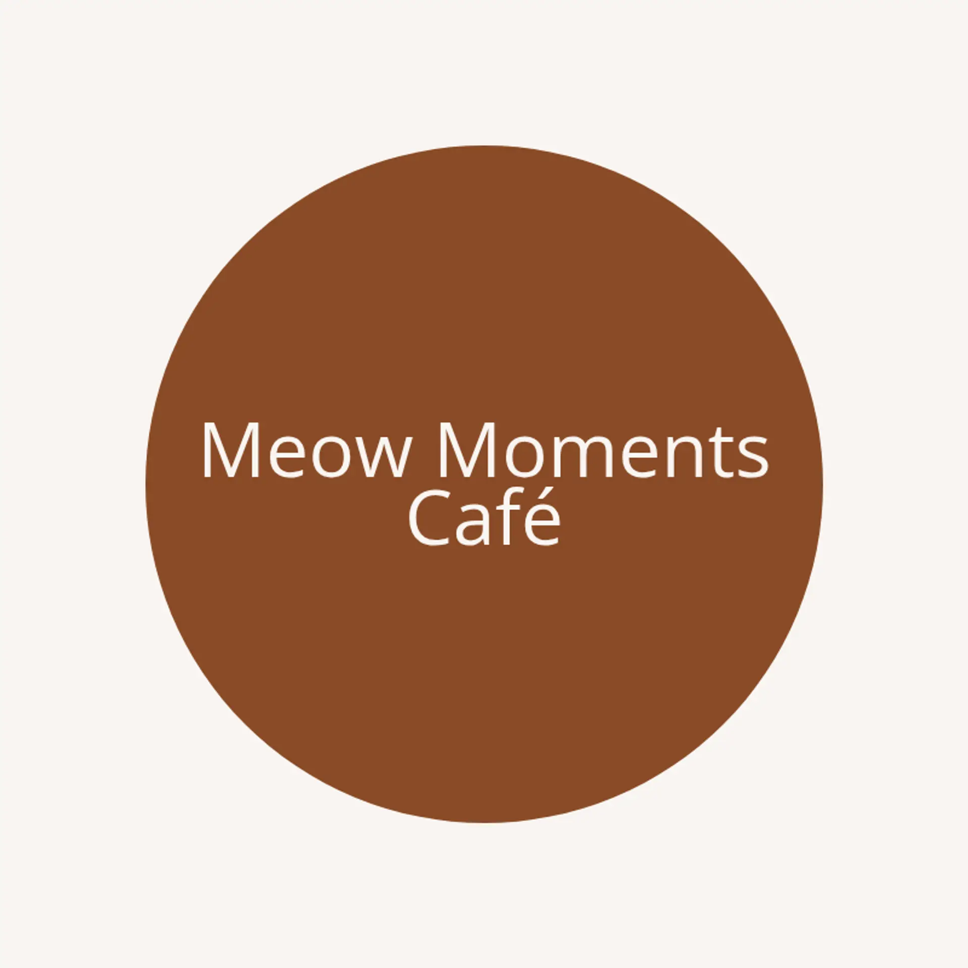Meow Moments Café logo for cat cafe